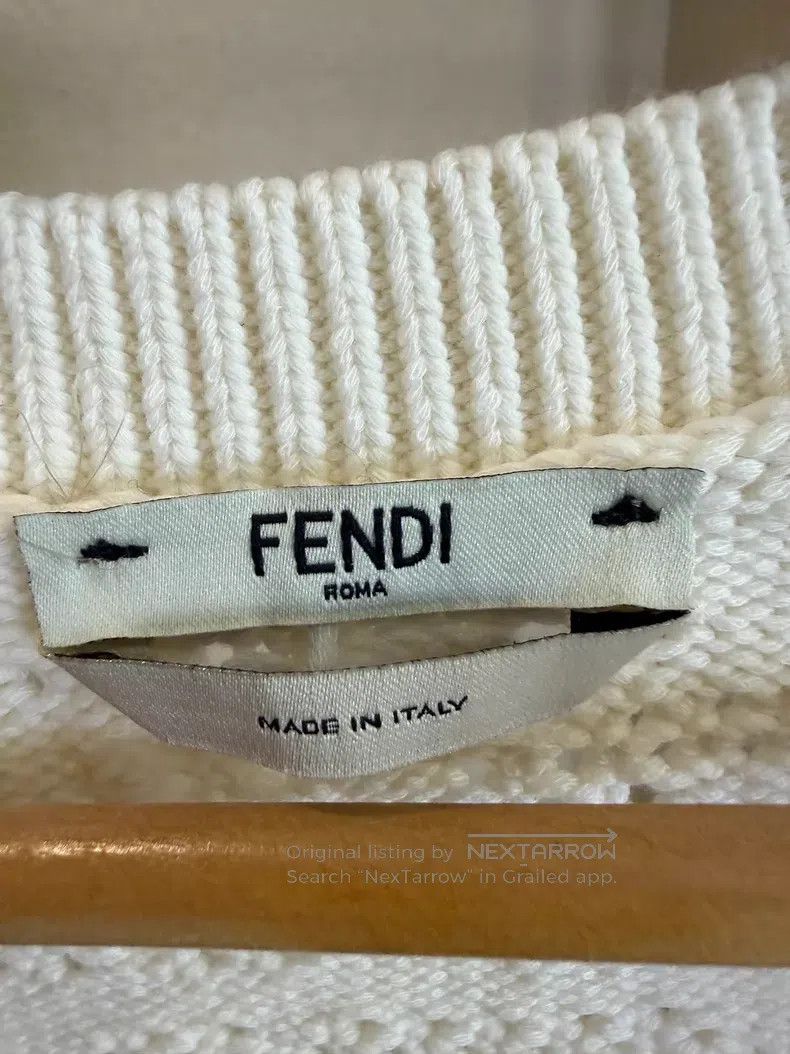 Fendi Fendi Beige lace knit vest Size XXS / US 00 / IT 34 - 3 Thumbnail