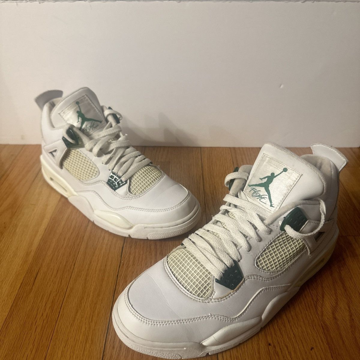 Air jordan 4 retro classic green clearance