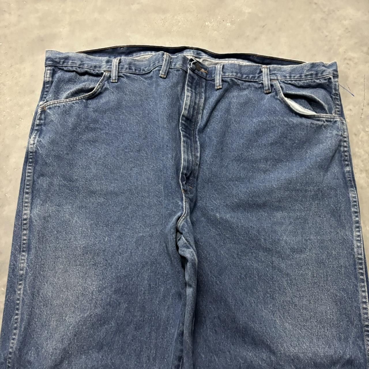 Japanese Brand × Vintage Crazy Vintage Y2K/2000s Baggy Medium Wash Skater Denim Jeans! Size US 44 / EU 60 - 5 Thumbnail