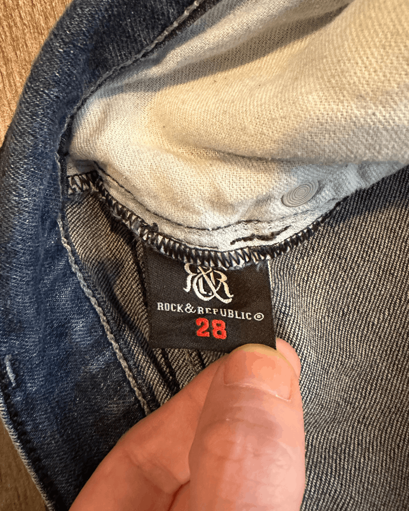 Rock & Republic × Vintage Vintage Y2K Rock & Republic Straight Leg Women's Jeans 28x31 Size 28" / US 6 / IT 42 - 7 Thumbnail