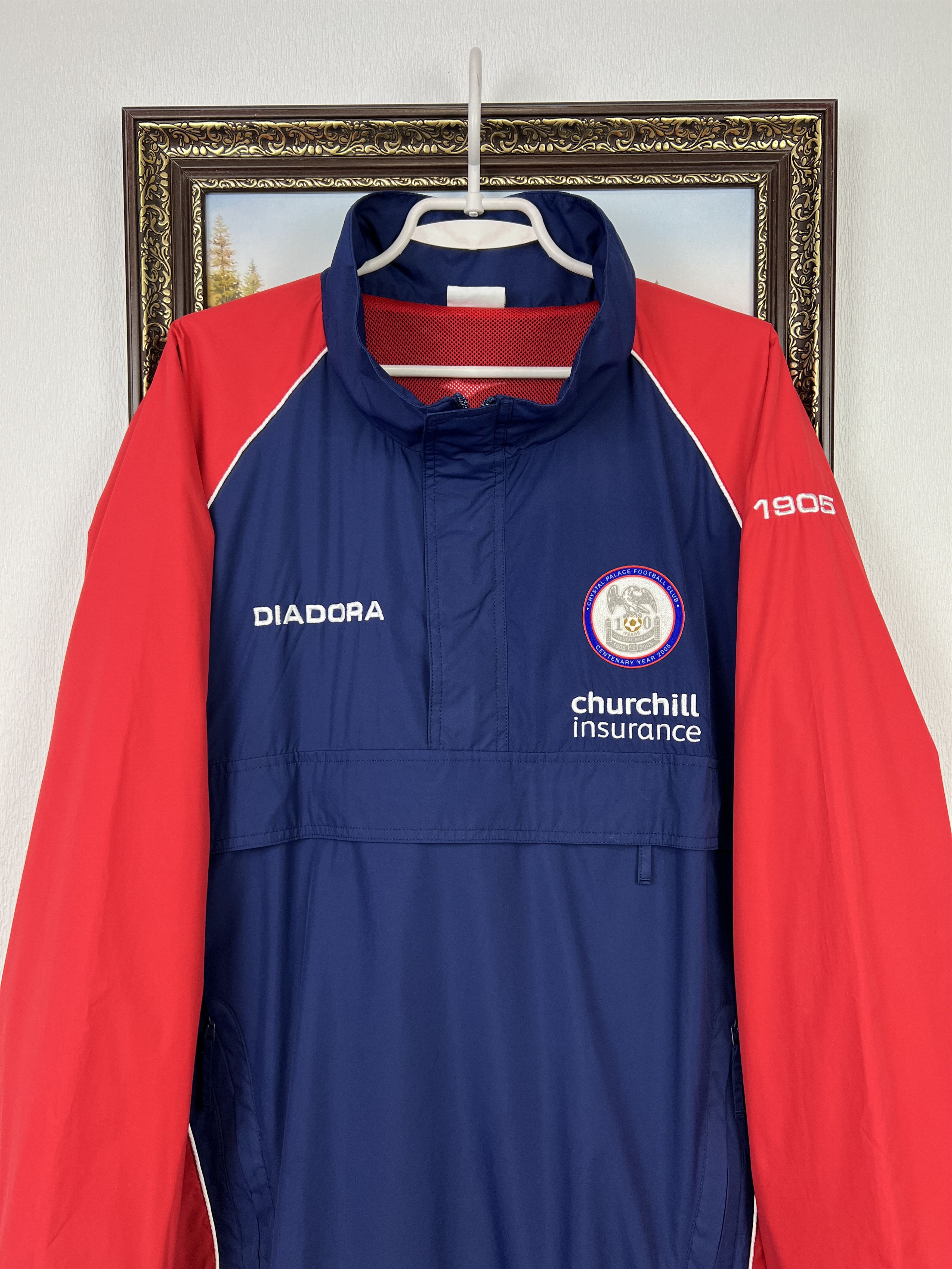 Diadora Vintage Diadora Crystal Palace Football Jacket Soccer Size US XL / EU 56 / 4 - 2 Thumbnail