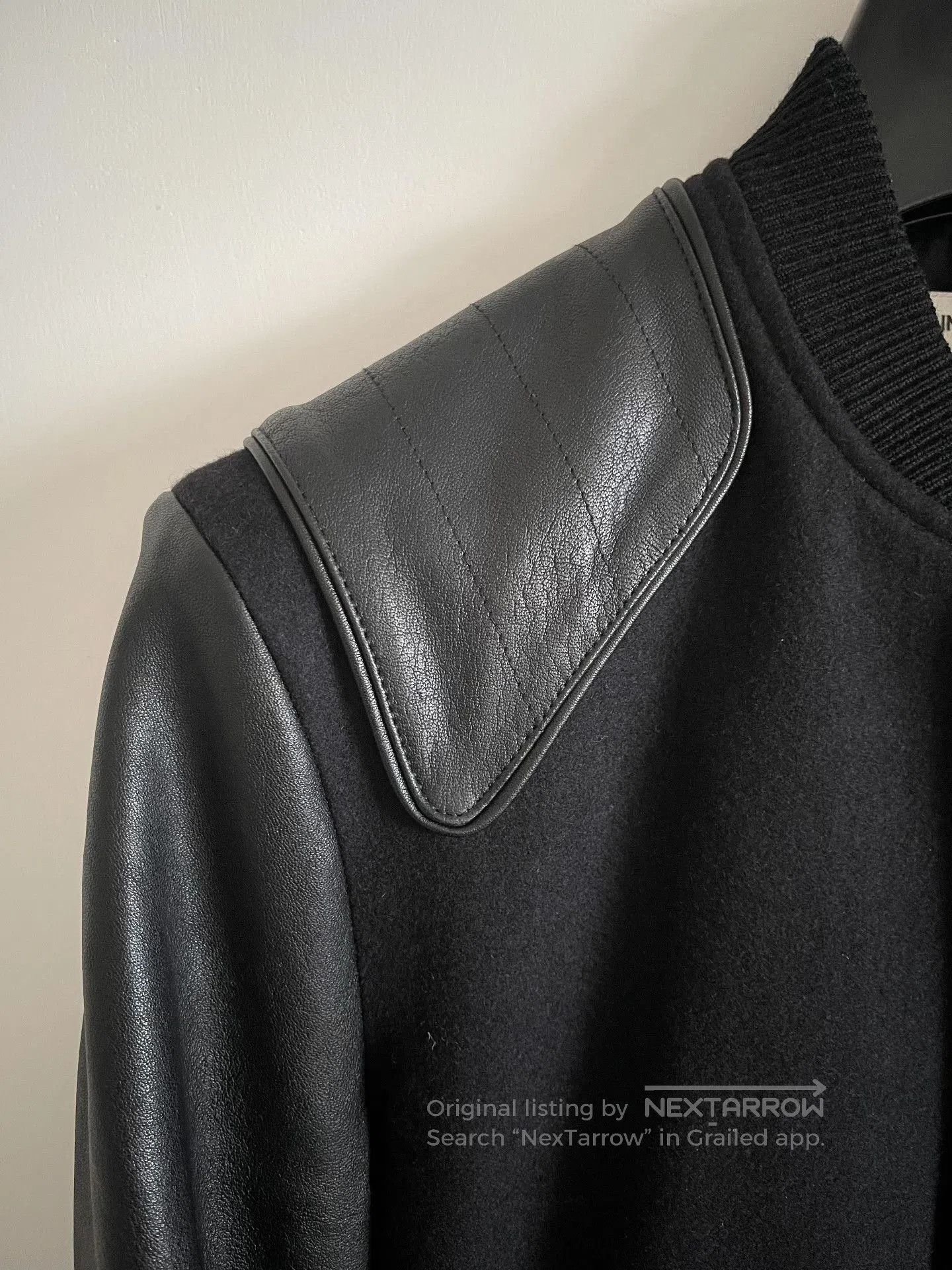 Saint Laurent Paris Saint Laurent Leather Sleeve HEAVEN Jacket. Size US S / EU 44-46 / 1 - 4 Thumbnail