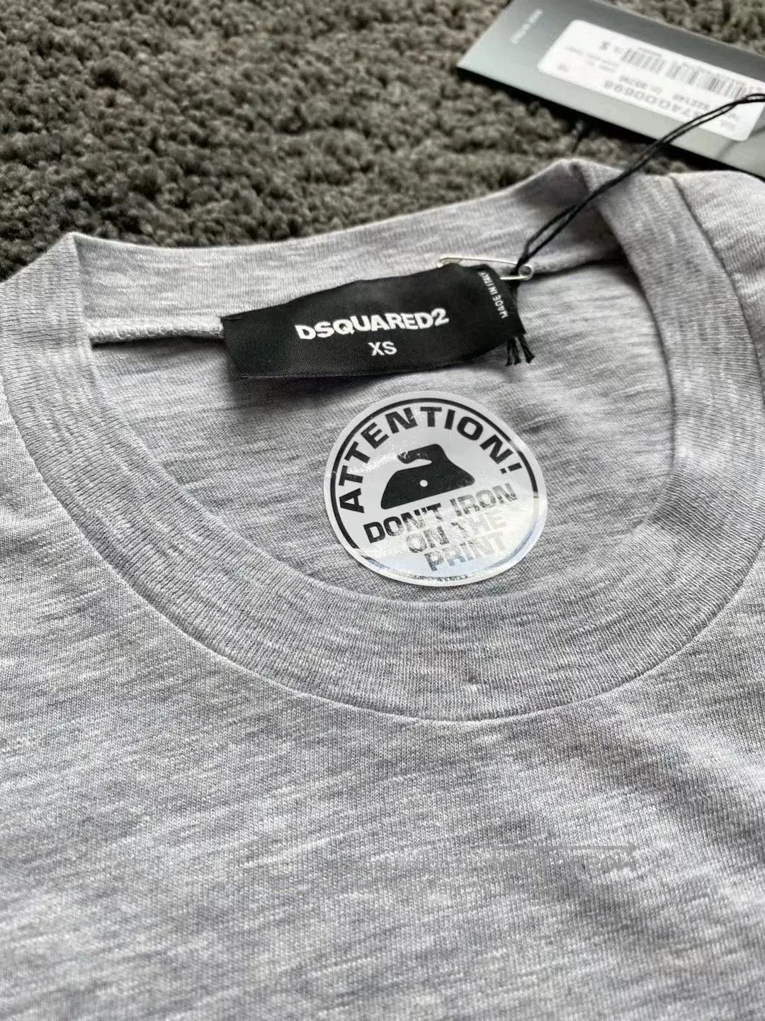 Dsquared2 Dsquared2 Gray Oversized T-Shirt. Size US XS / EU 42 / 0 - 3 Thumbnail