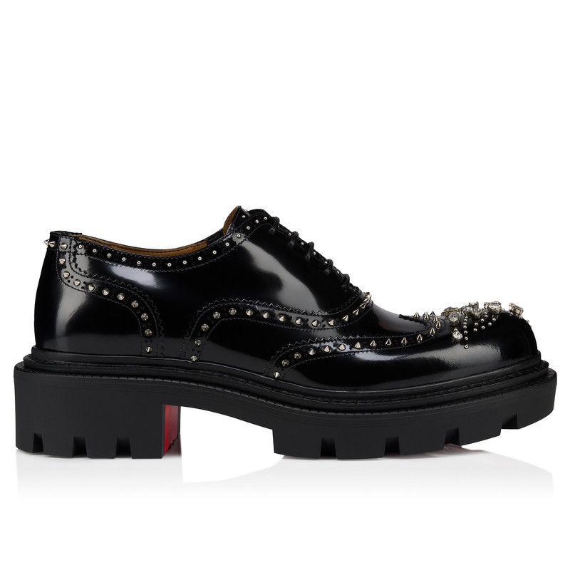 Christian Louboutin os11x0526 College Strass Penny Loafers in Black Size US 12 / EU 45 - 1 Thumbnail