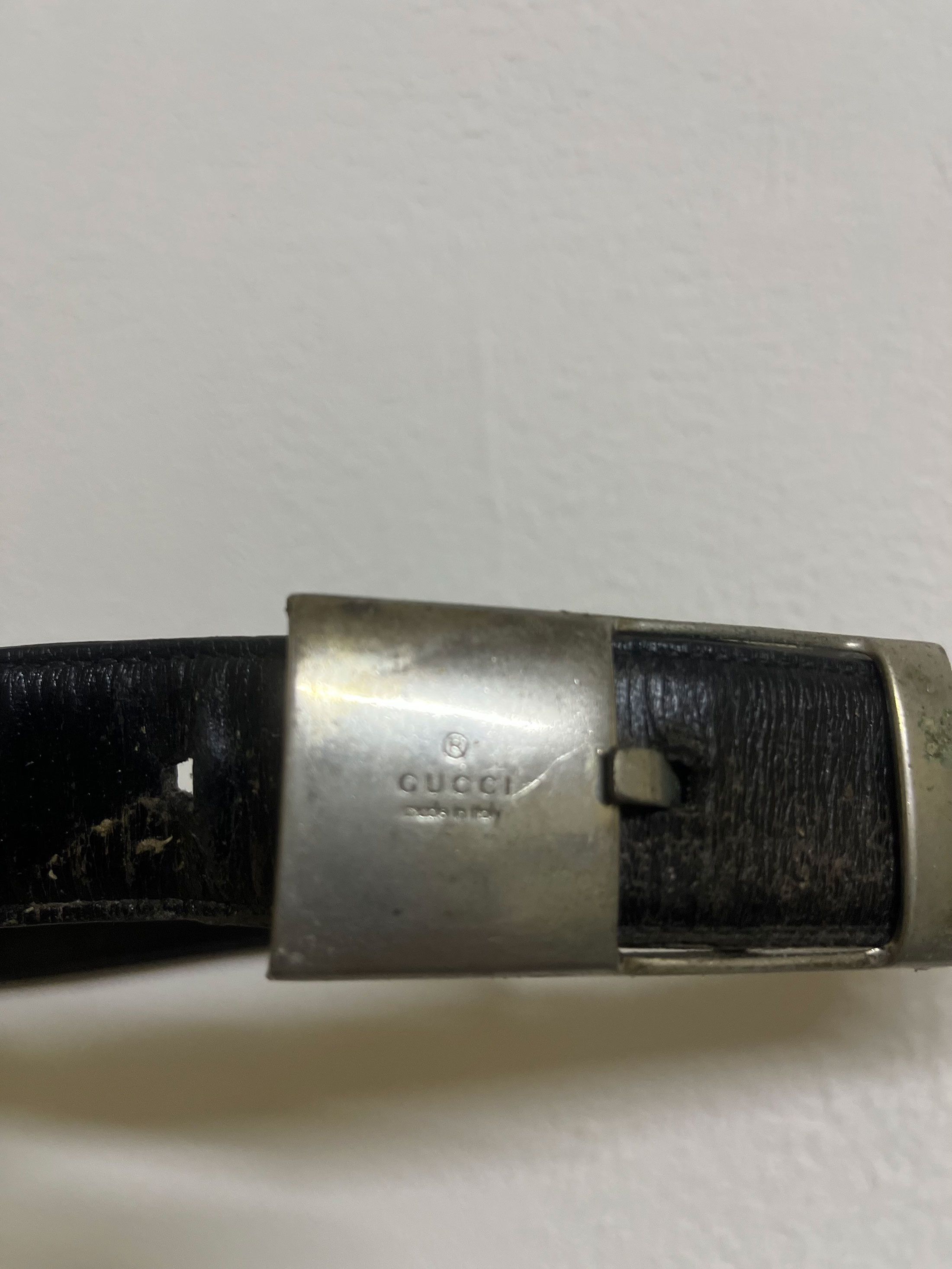 Gucci Vintage Gucci Belt Leather Size 32 - 2 Thumbnail