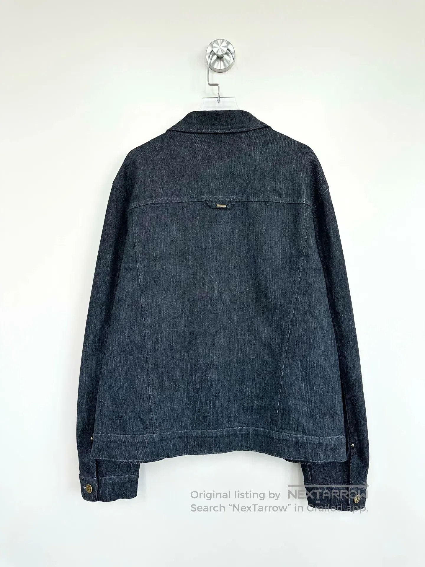Louis Vuitton Louis Vuitton Black denim jacket with dark pattern, logo p Size US L / EU 52-54 / 3 - 2 Thumbnail