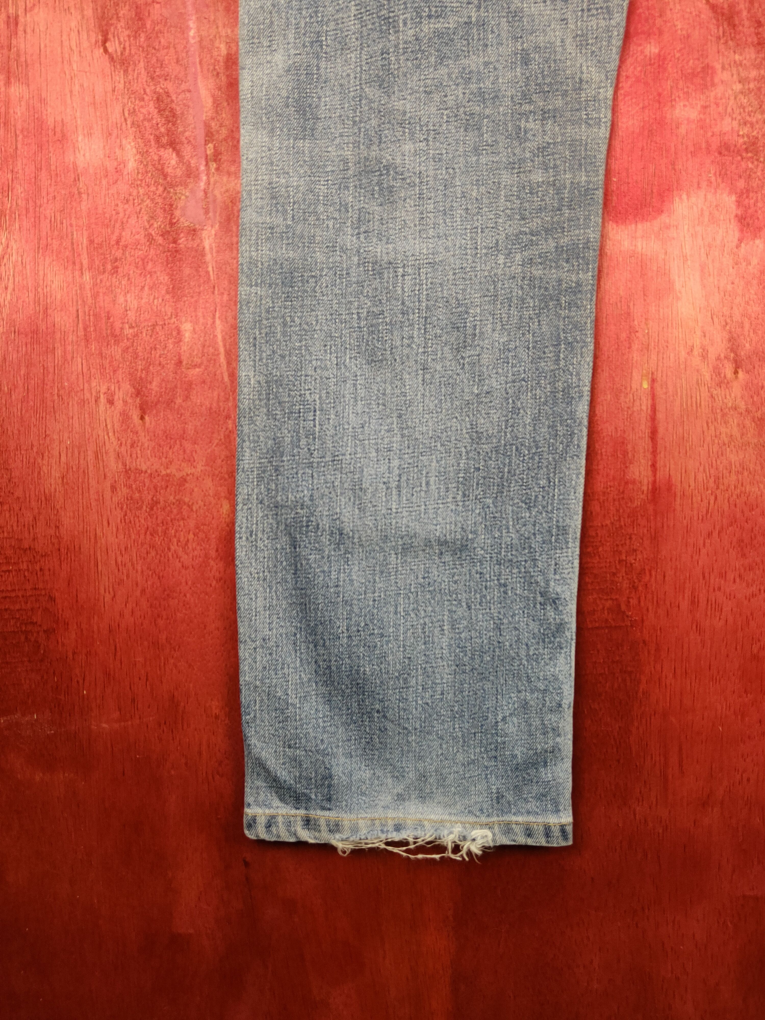 Japanese Brand Uniqlo vintage Blue Distressed jeans Denim pants #S1680 Size US 30 / EU 46 - 9 Thumbnail