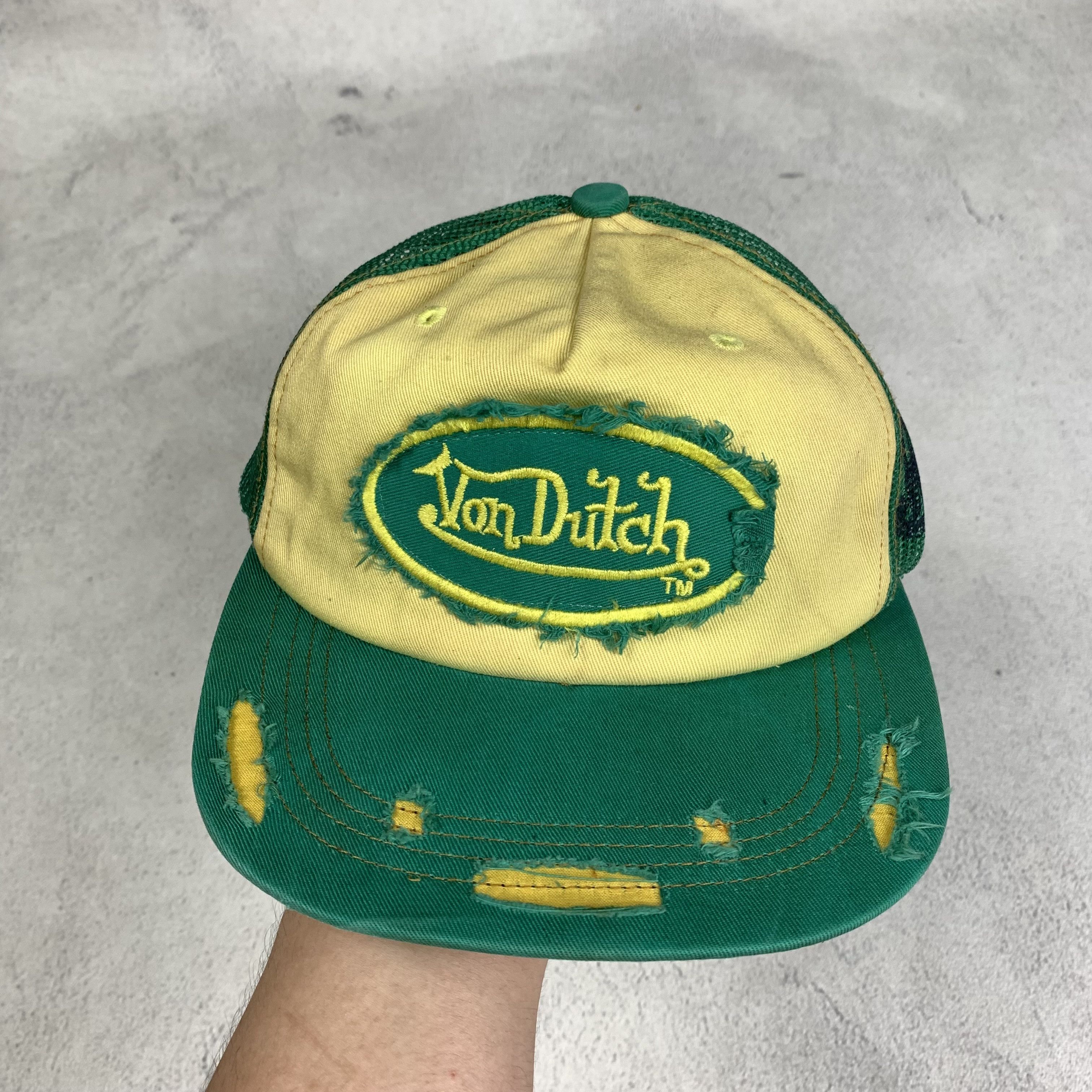 Von Dutch Von Dutch Distressed Trucker Hat Cap Size ONE SIZE - 2 Thumbnail