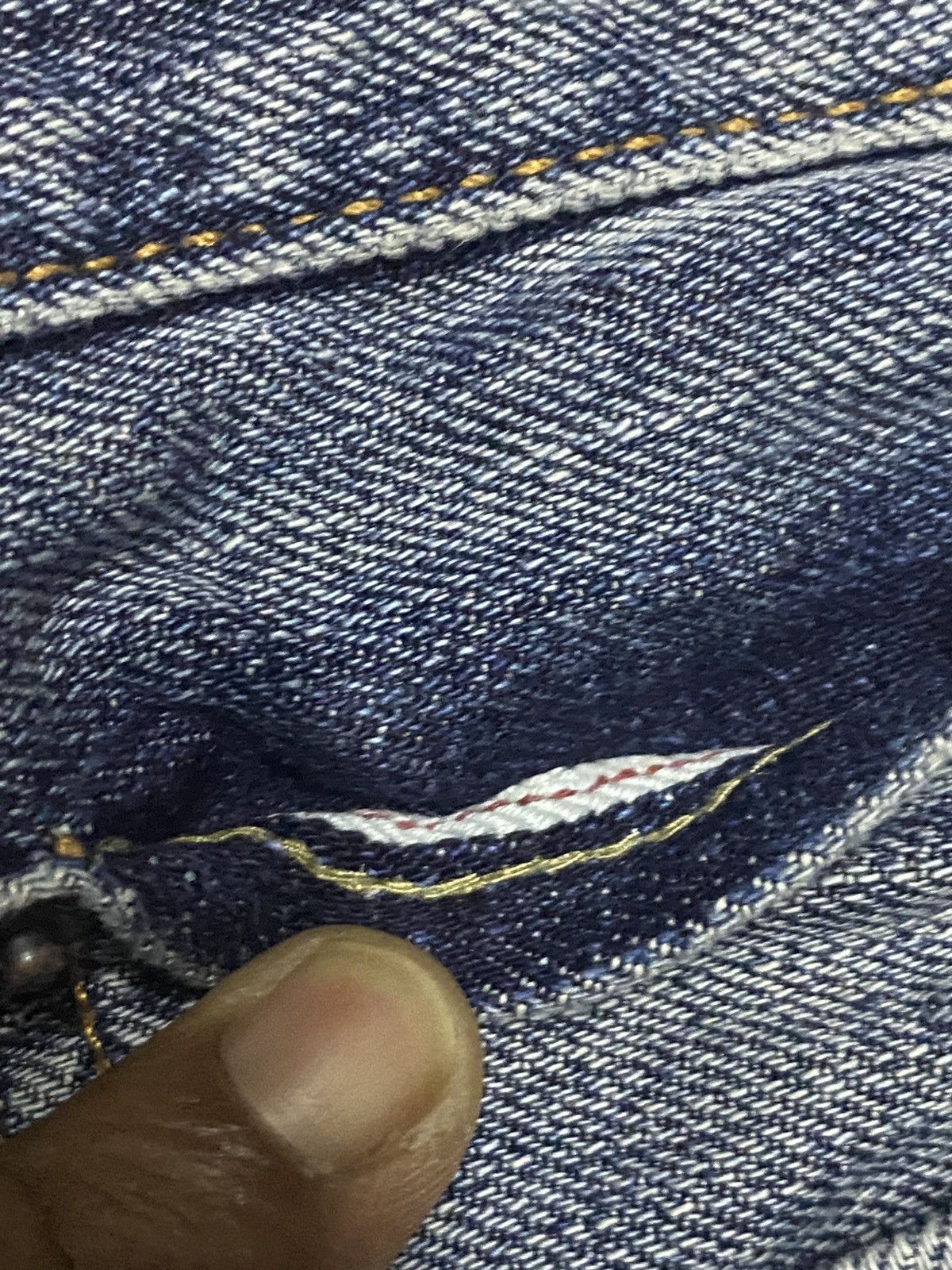 Japanese Brand Vintage Uniqlo Grunge Selvedge Distressed Jeans Size US 36 / EU 52 - 12 Thumbnail