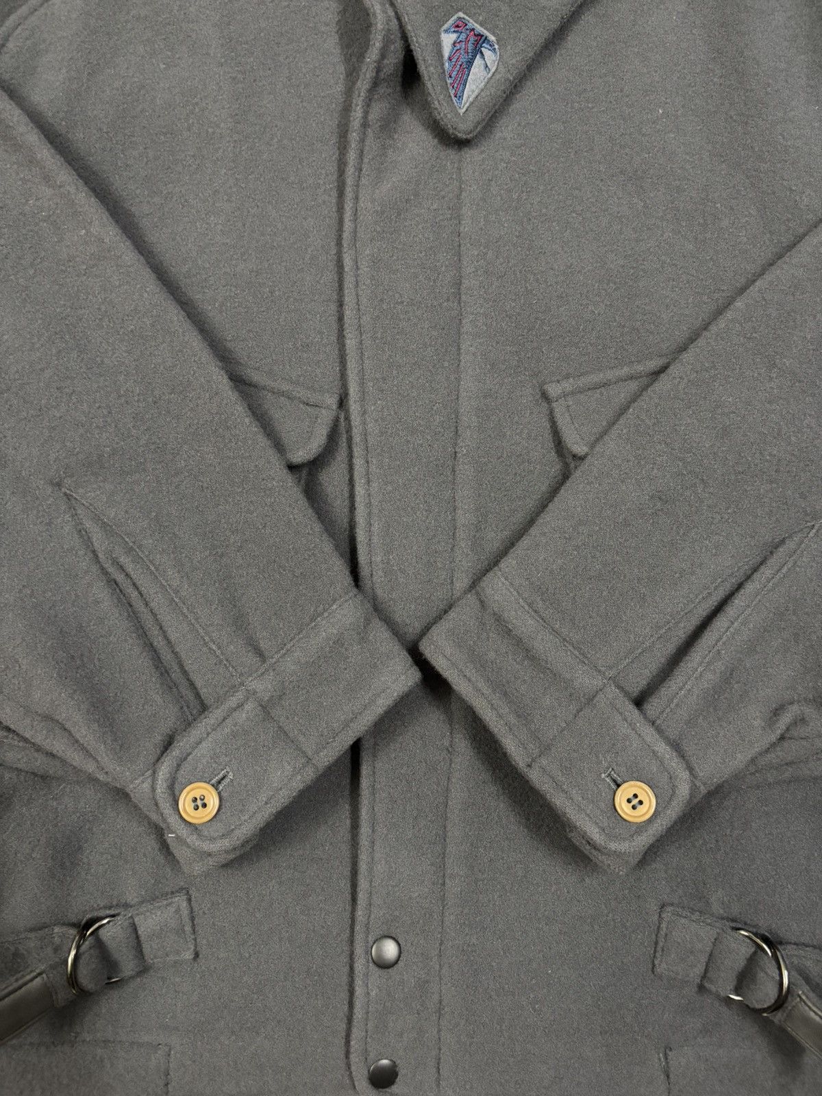Other Vintage 90s Olivier Massuger Paris Wool Blend Bomber Jacket Size US M / EU 48-50 / 2 - 10 Thumbnail