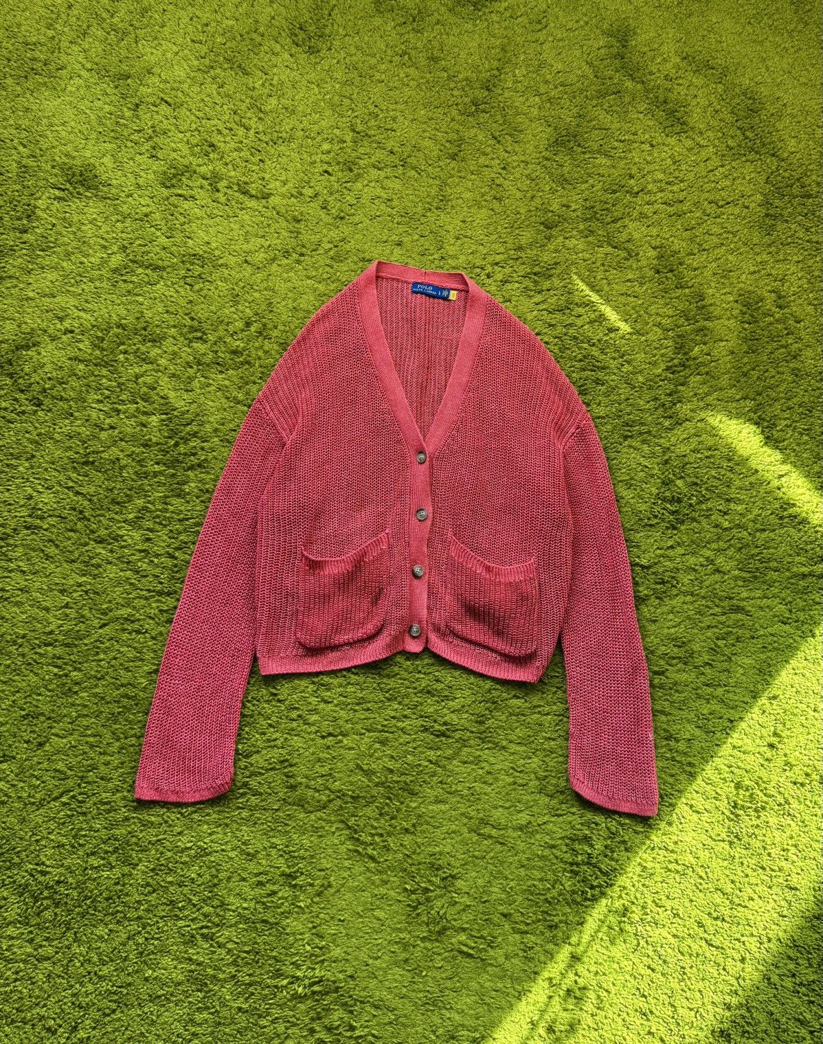 Polo Ralph Lauren Polo Ralph Lauren 100% linen cardigan sweater Size L / US 10 / IT 46 - 1 Thumbnail