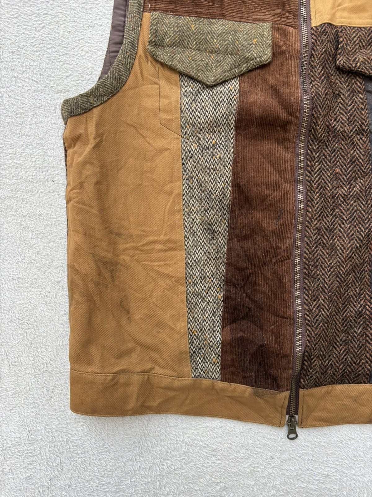 Harris Tweed Karl Helmut x Harris Tweed Patchwok Vest Size US M / EU 48-50 / 2 - 3 Thumbnail