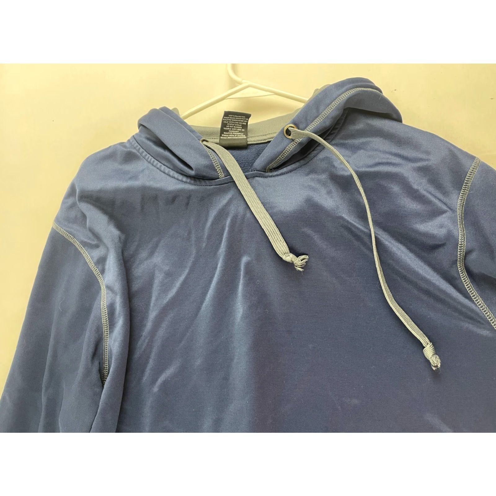 Vintage Signature Concepts Sweatshirt Men's L Navy Blue Hooded Pullover Drawstring Size US L / EU 52-54 / 3 - 2 Thumbnail