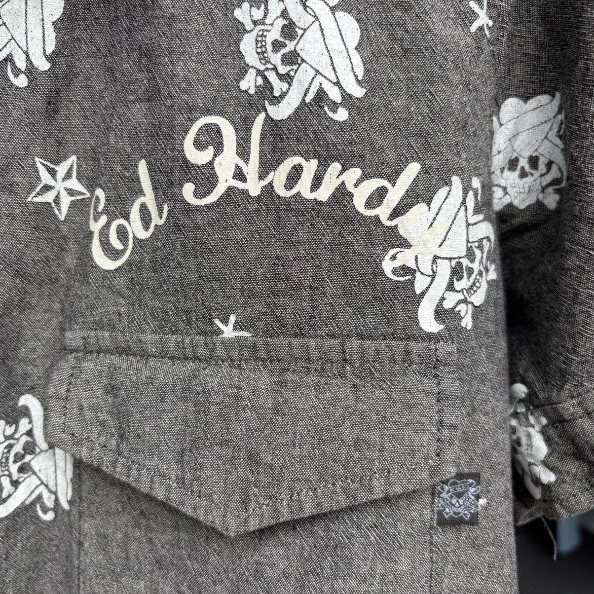Ed Hardy Ed Hardy Work All Over Print Shirts Size US L / EU 52-54 / 3 - 5 Thumbnail