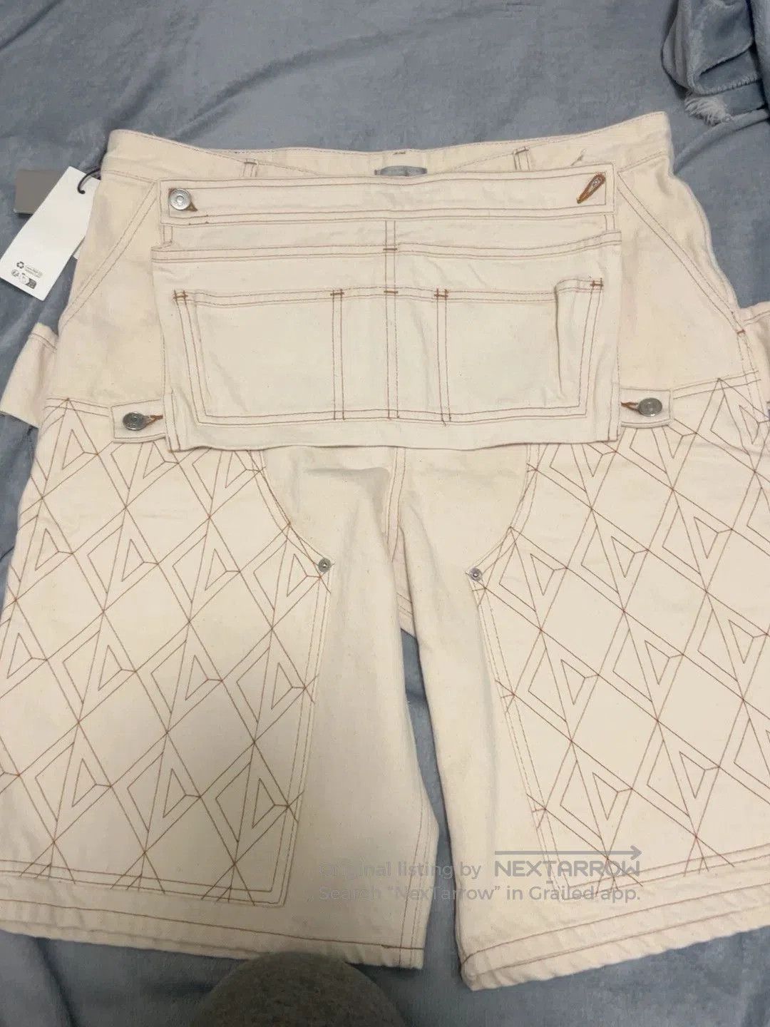 Dior dior x tears denim cargo shorts. Size US 34 / EU 50 - 1 Thumbnail