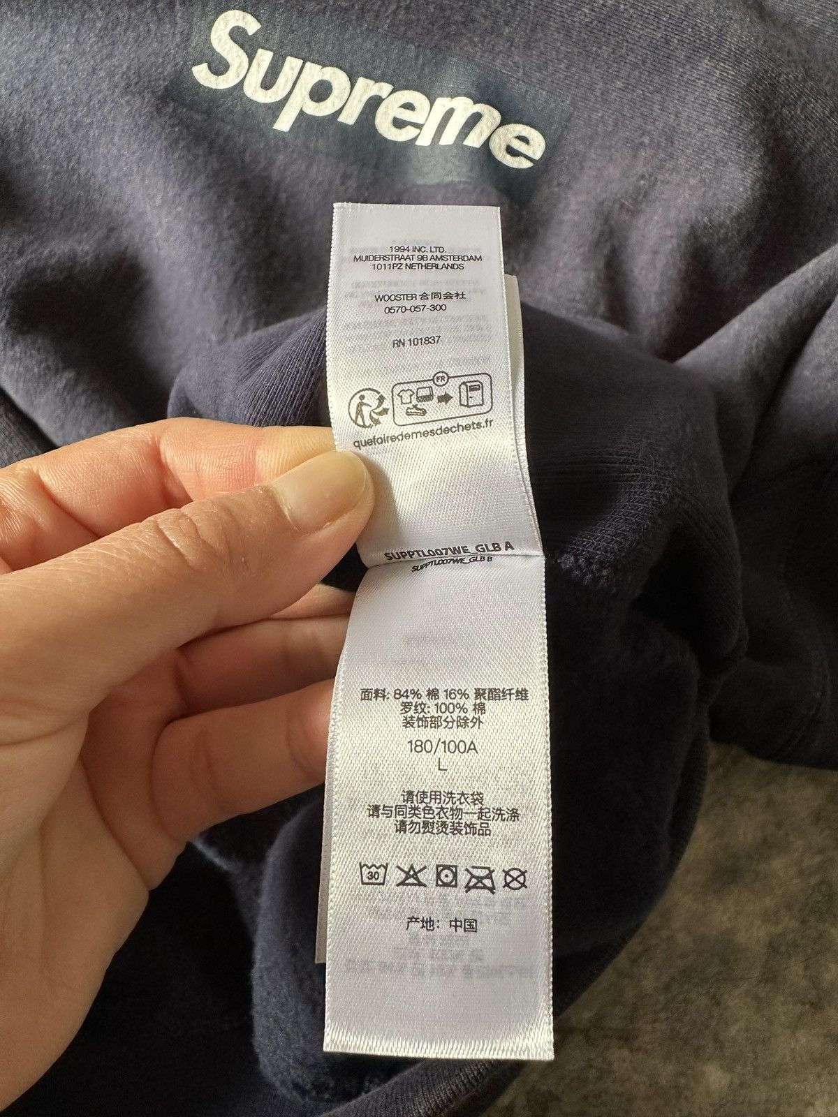 Supreme SUPREME WASHED BOX LOGO CREWNECK SS25 Size US L / EU 52-54 / 3 - 10 Thumbnail