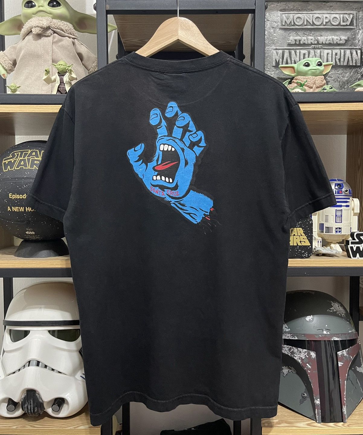 Santa Cruz Skateboards Vintage 90's Santa Cruz Speed Wheels Hand Scream Tee Size US M / EU 48-50 / 2 - 1 Thumbnail