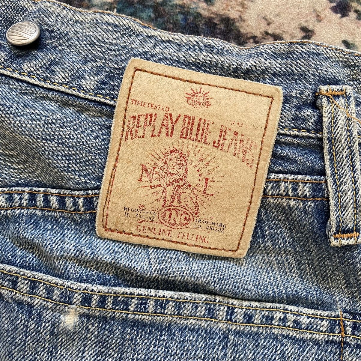Replay Replay blue jeans made in italy distressed jeans Size US 28 / EU 44 - 4 Thumbnail