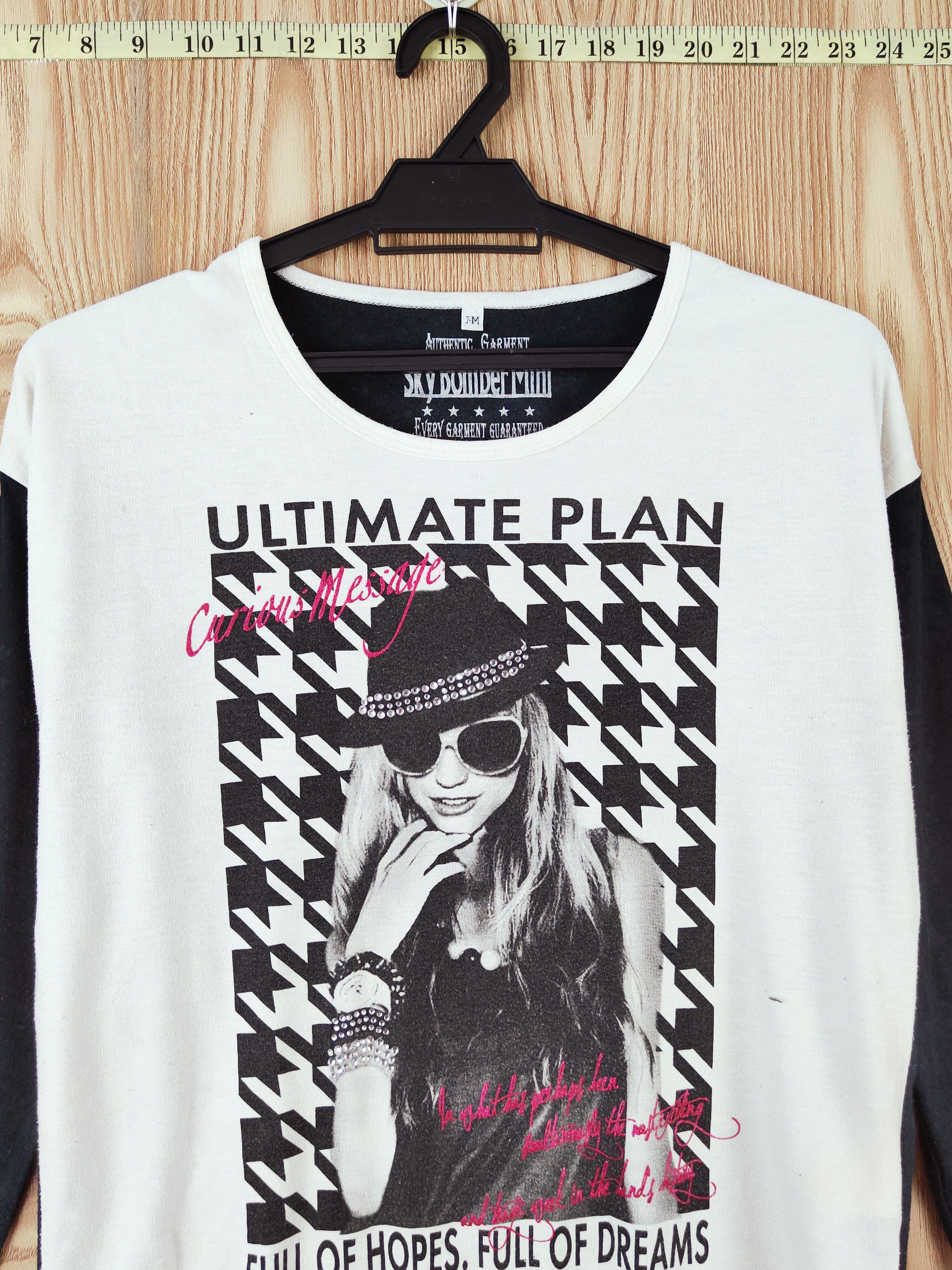 Japanese Brand × Vintage Sky Bomber Mini Black White Long Sleeve T-shirts Size S / US 4 / IT 40 - 5 Thumbnail