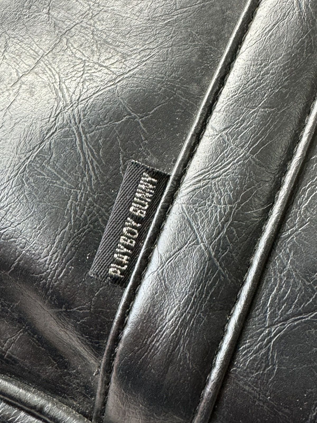 Japanese Brand Playboy Hand Carry Leather Bag Size ONE SIZE - 8 Thumbnail