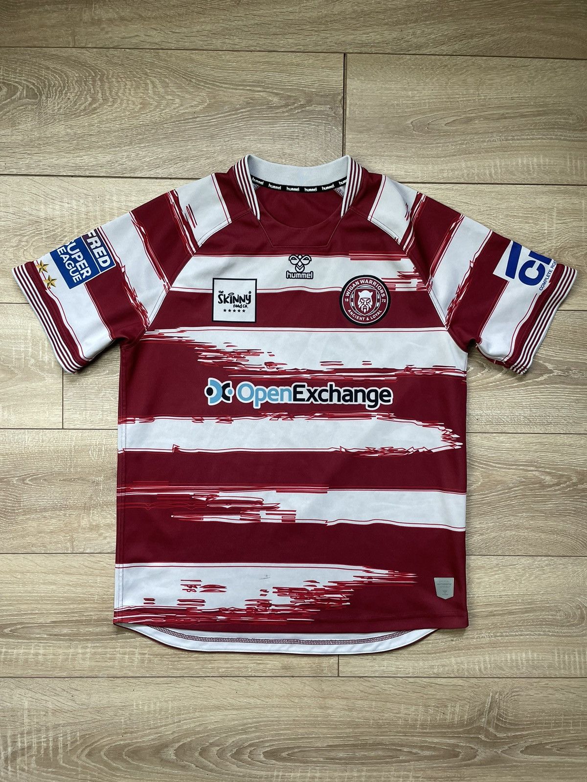 Hummel Wigan Warriors 2023 Home Rugby Authentic Jersey Hummel Shirt Size US L / EU 52-54 / 3 - 1 Thumbnail