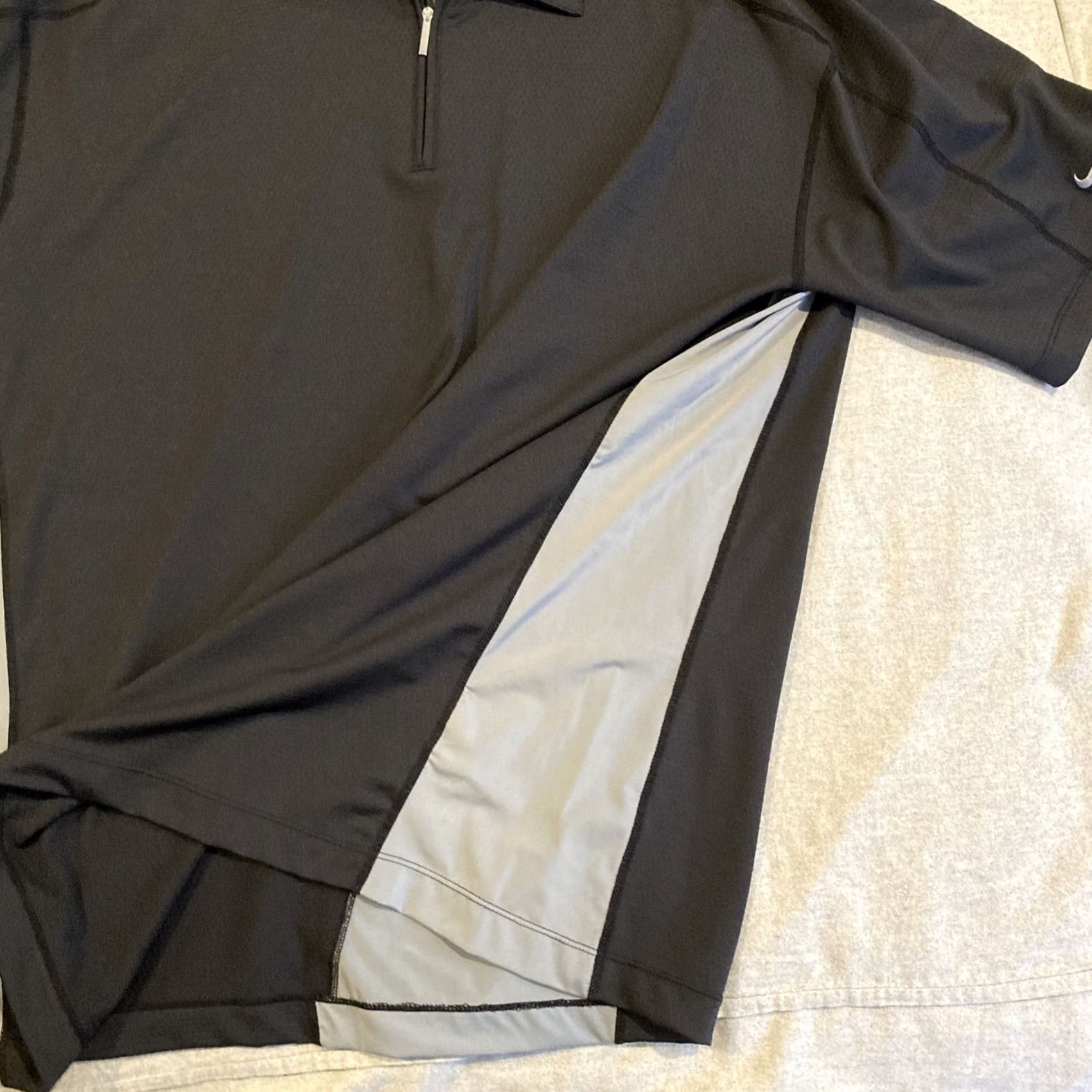 Nike Nike Golf Polo Shirt - Black Quarter Zip Nike Sphere React - XL Mens Regular Short Sleeve Polo with Logo Size US XL / EU 56 / 4 - 4 Thumbnail