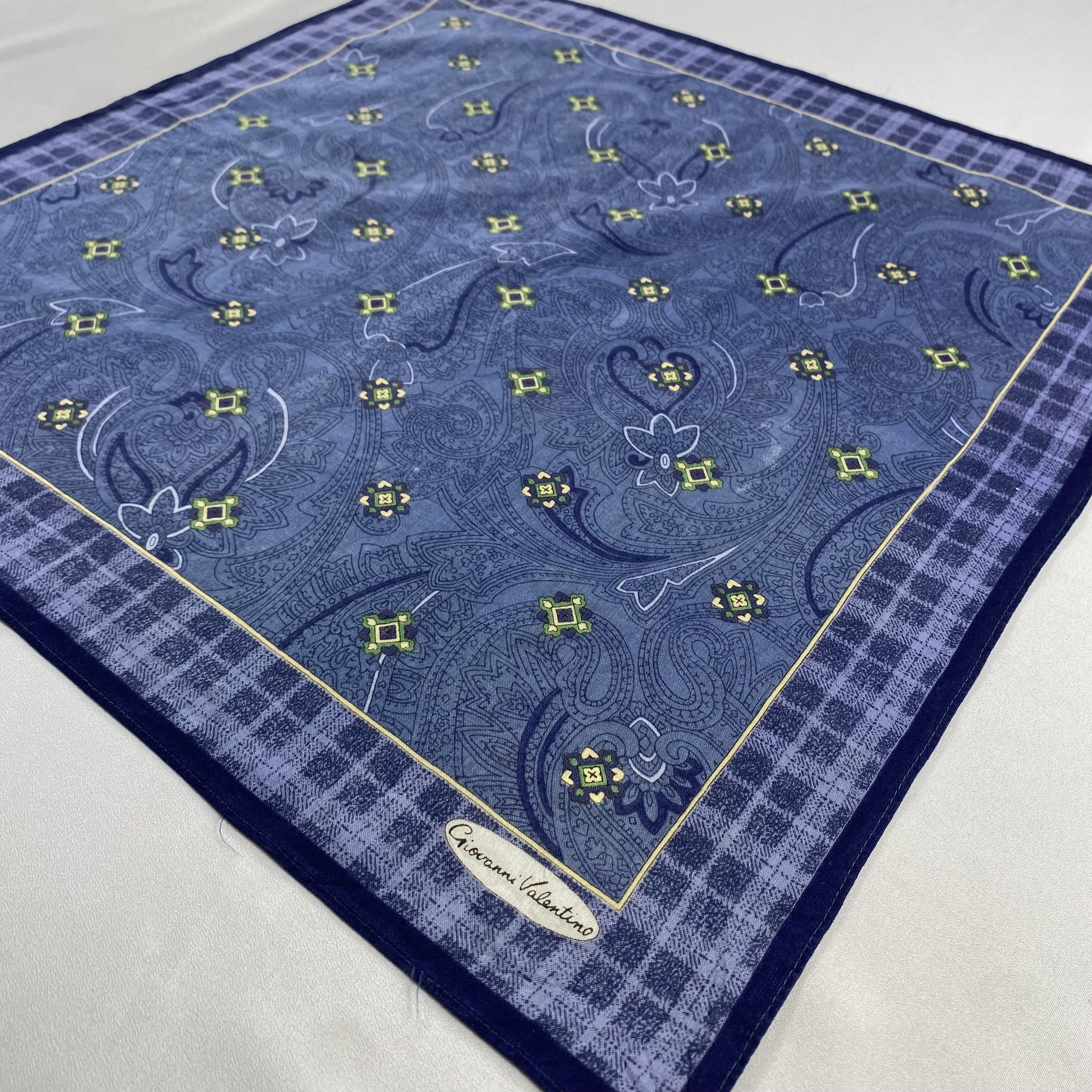 Giovanni Valentino × Vintage Giovanni Valentino Bandana/ Handkerchief / Neckerchief-P440 Size ONE SIZE - 2 Thumbnail