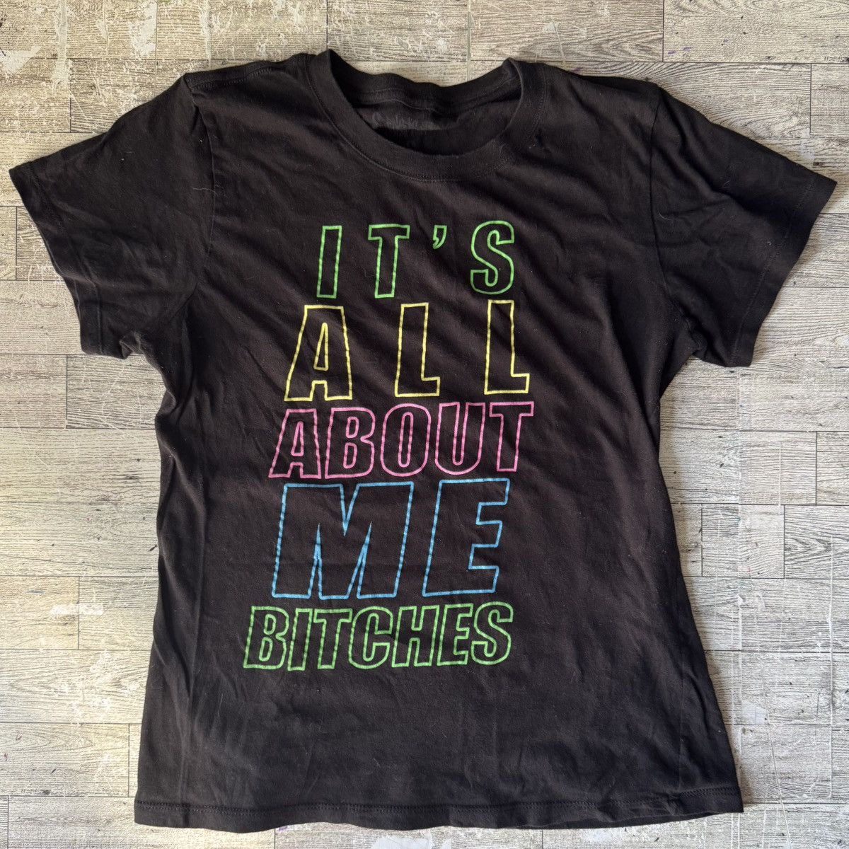 Vintage Vintage, Spencer’s, All About Me Fitted Tee Size L / US 10 / IT 46 - 9 Thumbnail