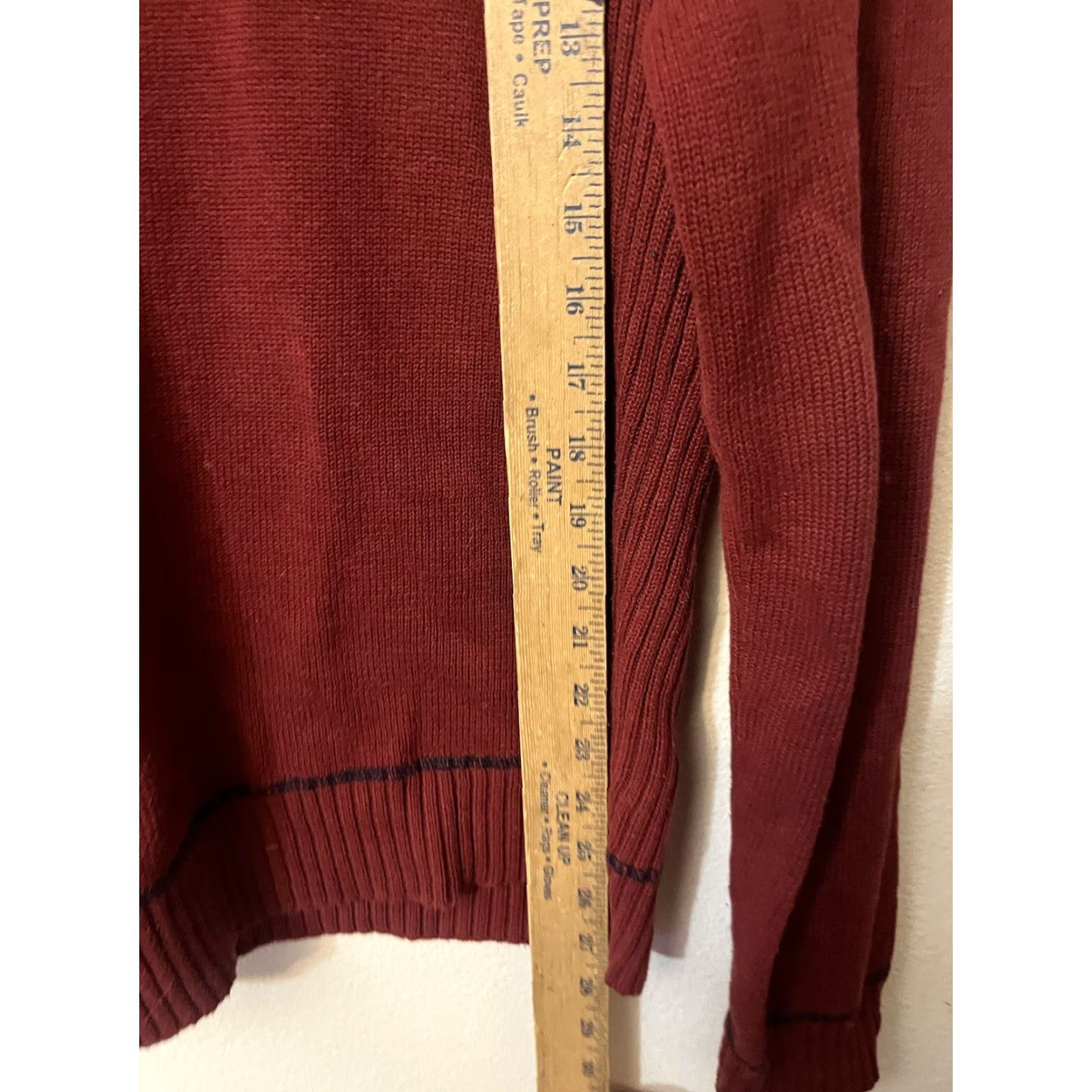 Buffalo David Bitton Buffalo David Bitton Sweater Mens M Red Mock Neck 1/4 Zip Long Sleeve Pullover Knit Size US M / EU 48-50 / 2 - 4 Thumbnail