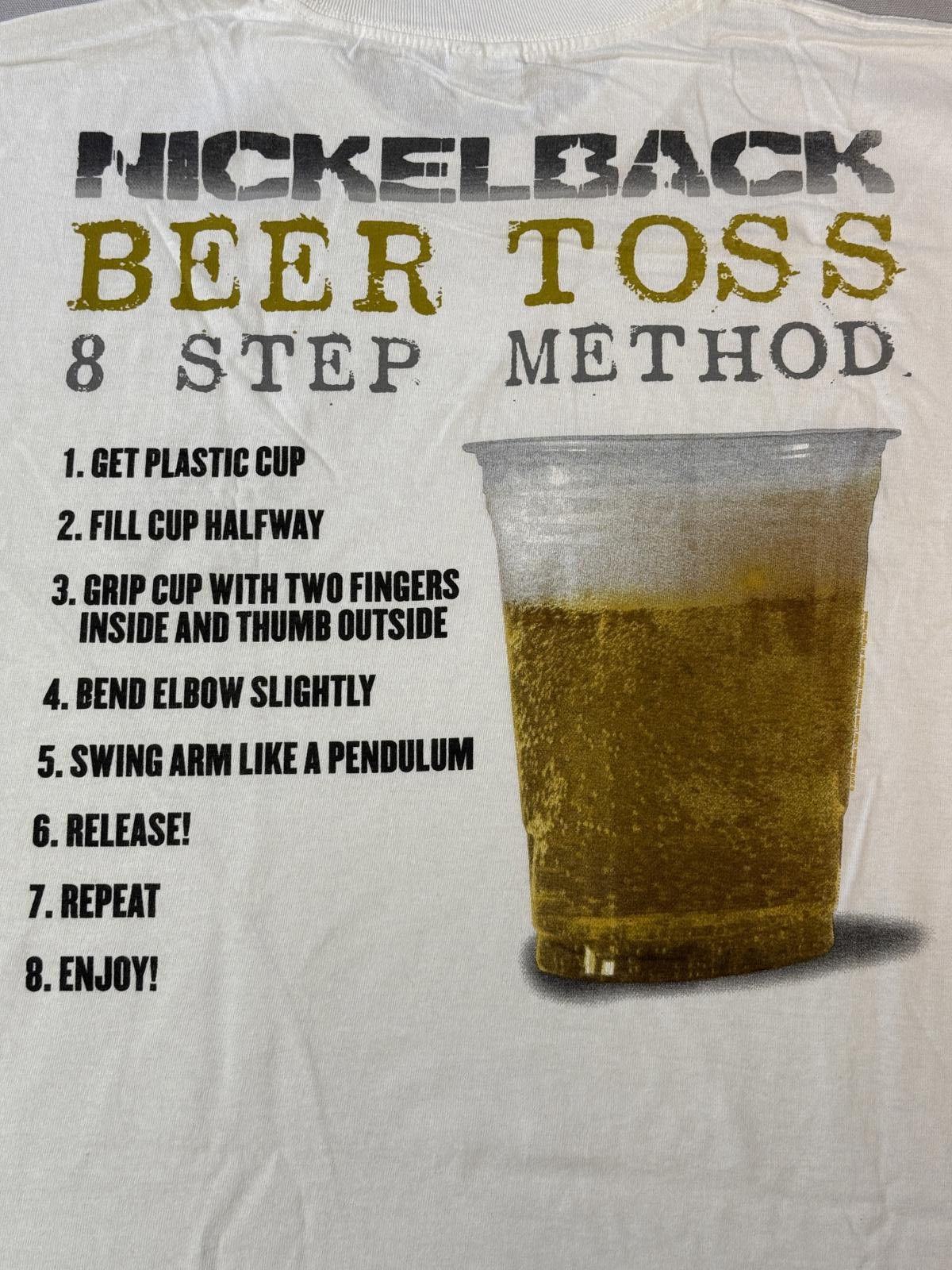 Designer Nicelback Band T-shirt - Beer Toss Method Tee L Size US L / EU 52-54 / 3 - 7 Thumbnail