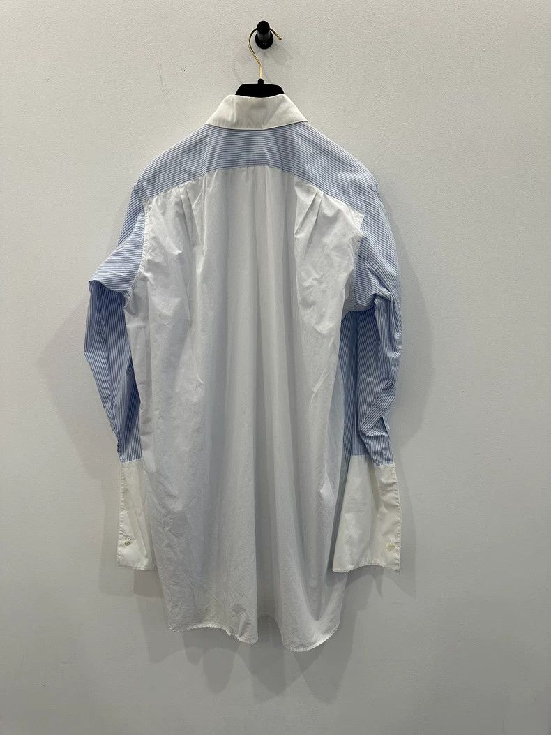 Loewe LOEWE Women's striped shirt in white and blue patchwork, s Size 4XL / US 24-26 - 3 Thumbnail