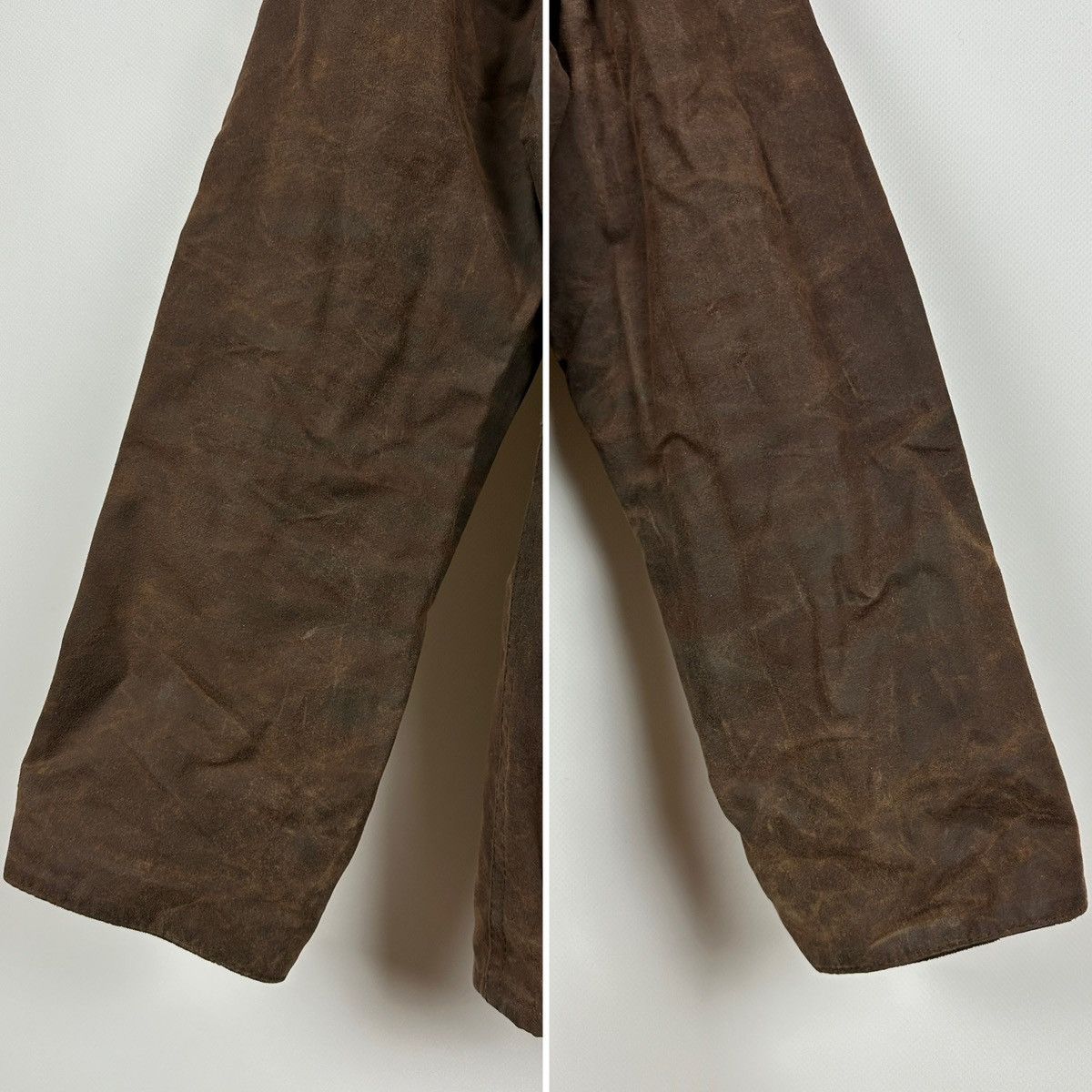 Barbour Double Breasted Brown Waxed Coat Jacket