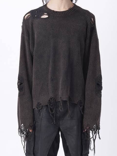 Troubled Waters Troubled Waters damaged knit sweater Size US S / EU 44-46 / 1 - 1 Thumbnail
