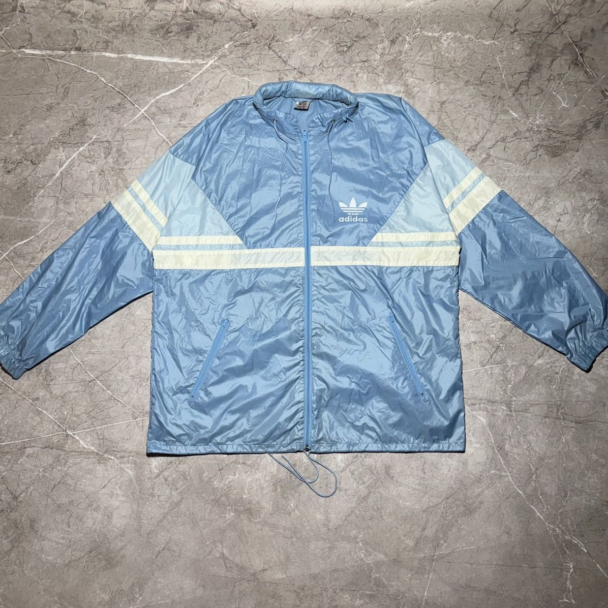 Adidas Vintage Adidas Windbreaker Jacket Size US XXL / EU 58 / 5 - 1 Thumbnail