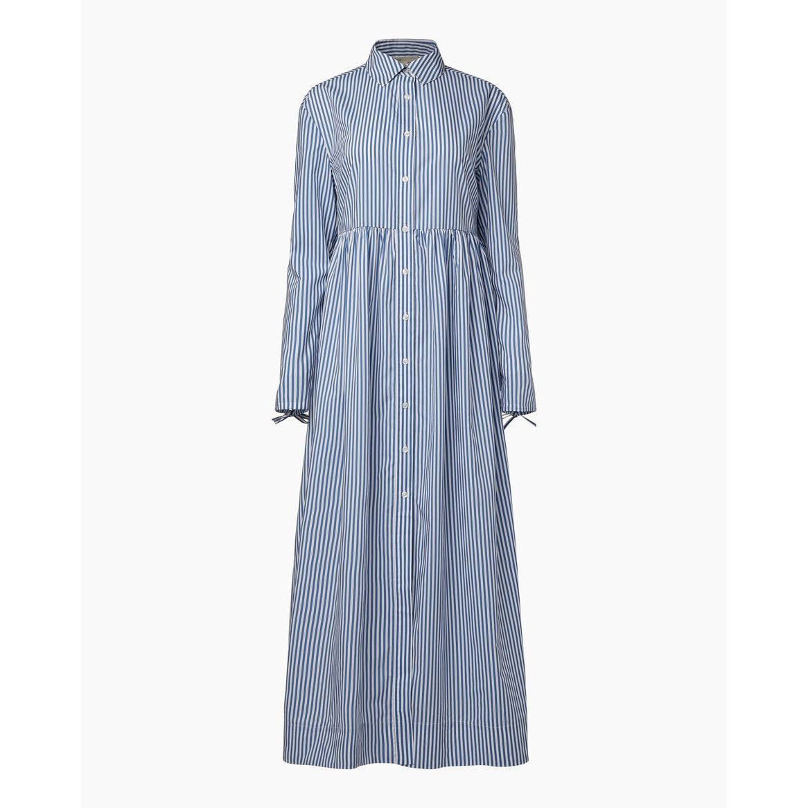 Onia New ONIA Beach Stripe Poplin Maxi Shirtdress $285 LARGE Size L / US 10 / IT 46 - 8 Thumbnail