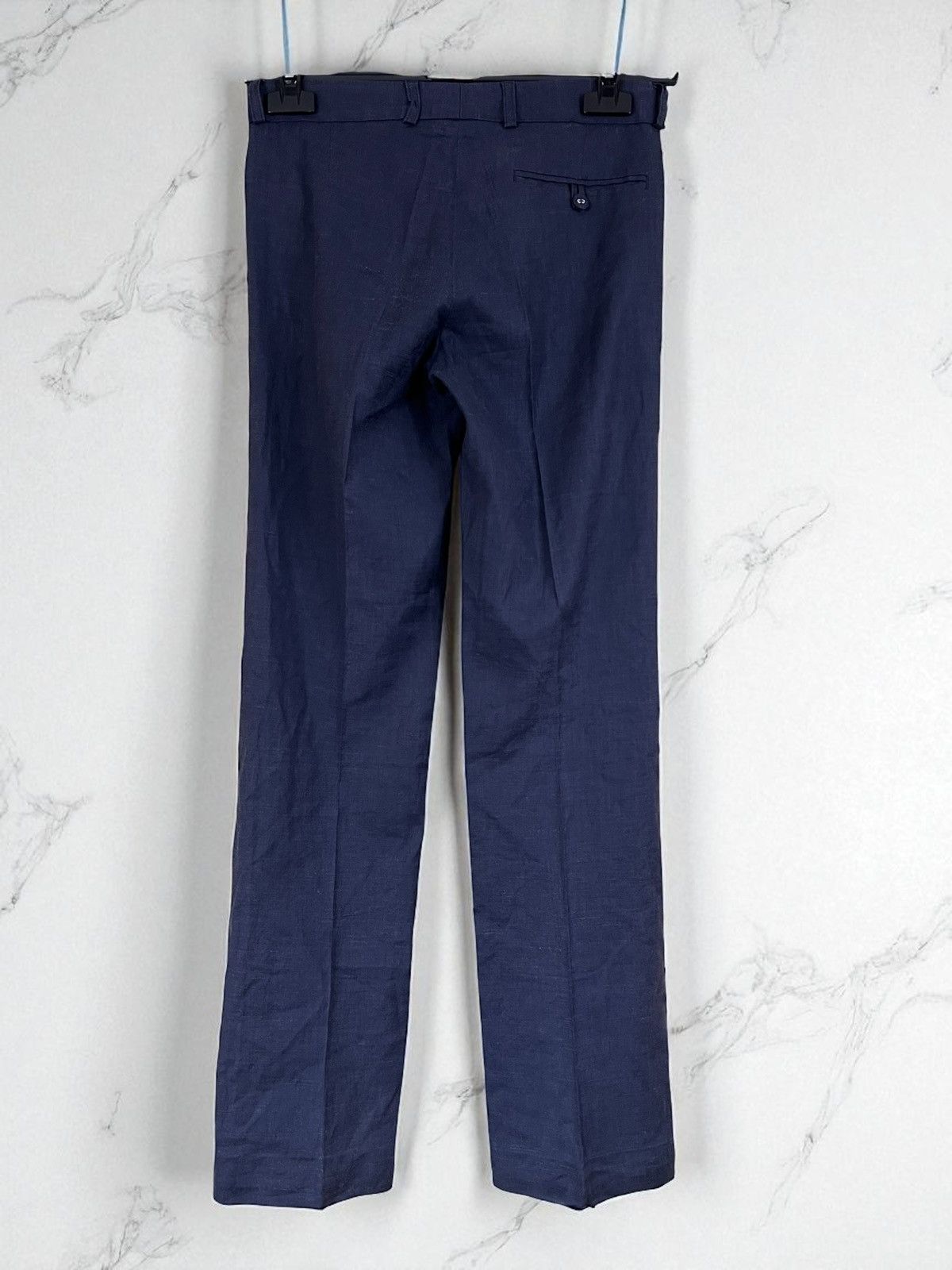 Joseph Joseph Navy Linen Straight Pants size 34 Size 25" / US 0 / IT 36 - 3 Thumbnail