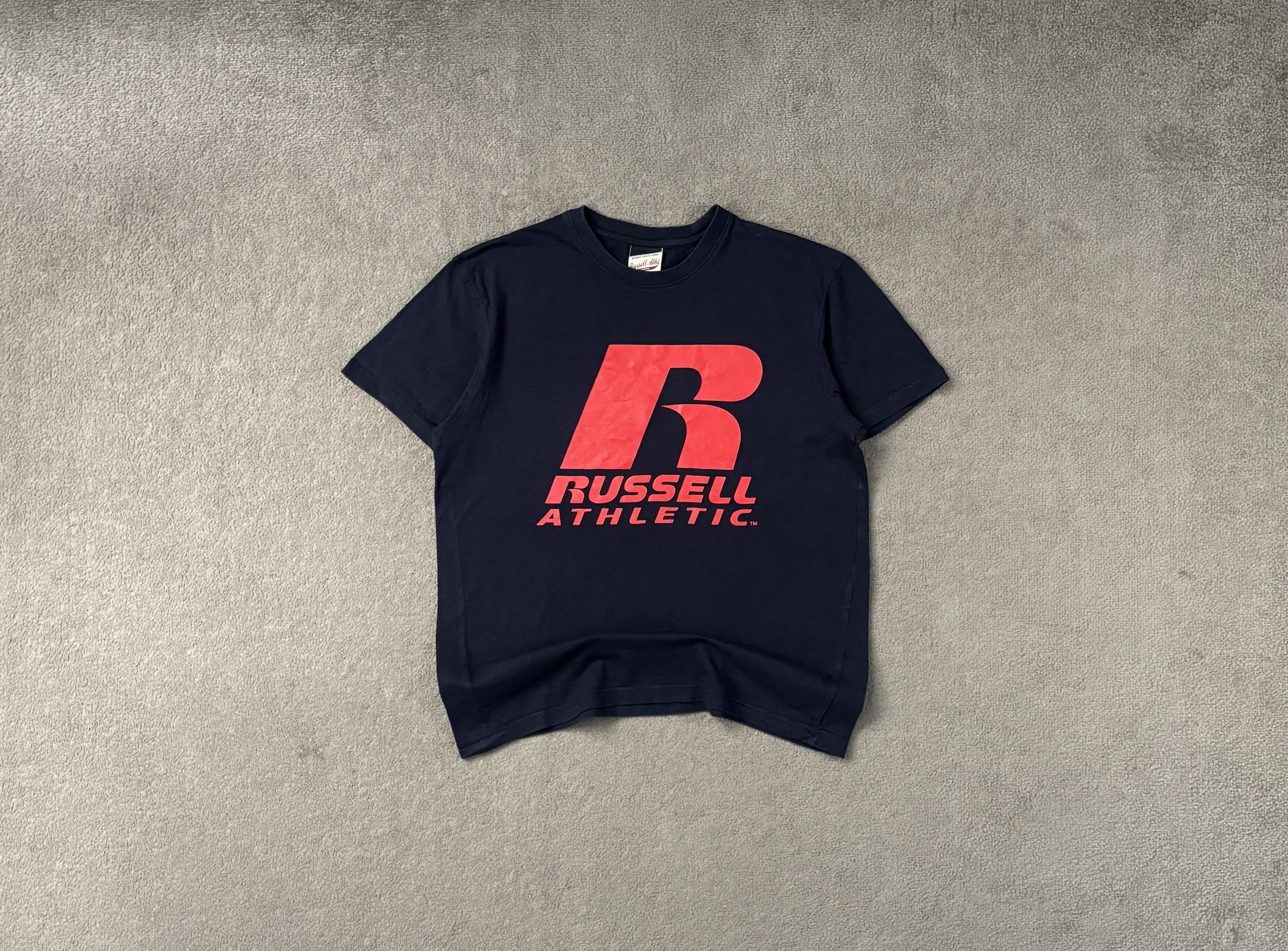 Russell Athletic Russell Athletic T-shirt Navy Blue Basic Print Cotton Size US S / EU 44-46 / 1 - 1 Thumbnail