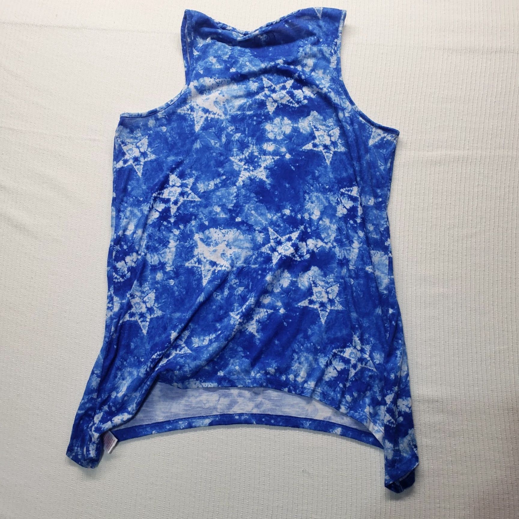 Vintage USA United States of America Flag Patriotic Shirt Sleeveless Tank Top S Blue Unbranded Unisex Adult Graphic Tee Mens Women Size US S / EU 44-46 / 1 - 7 Thumbnail