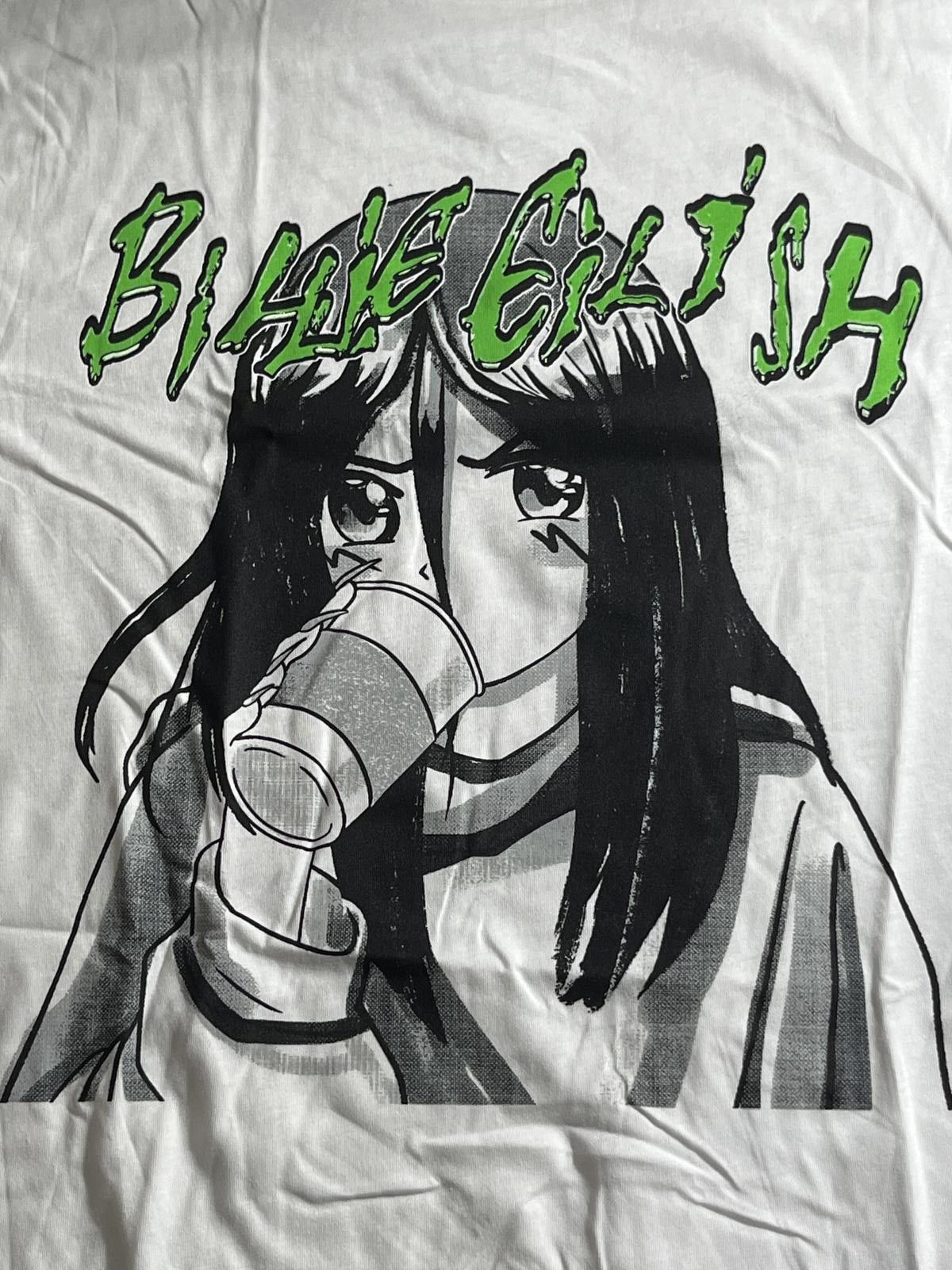 Designer T-shirt Billie Eilish Anime Coffee Shirt - L Size US L / EU 52-54 / 3 - 3 Thumbnail