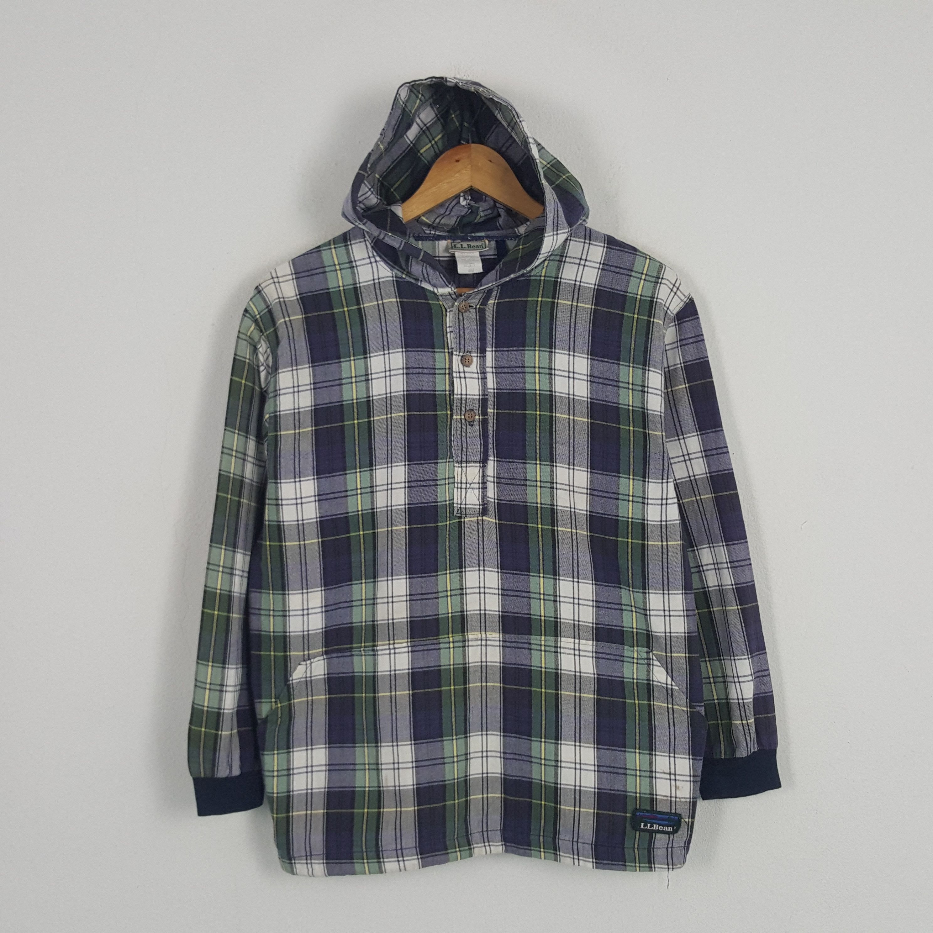 L.L. Bean × Vintage Vintage L.l. Bean American Brand Flannel Hoodies Size US M / EU 48-50 / 2 - 1 Thumbnail