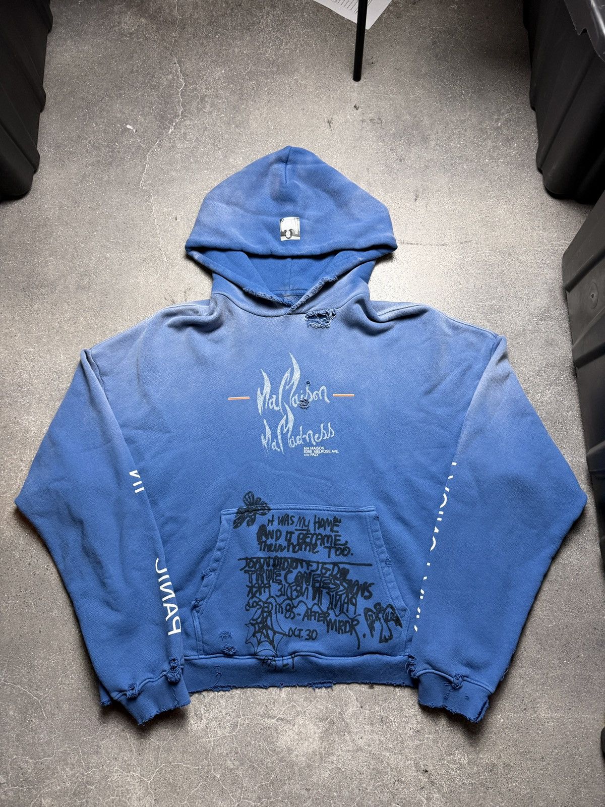 Paly Hollywood Paly Ma Maison Hooded Sweatshirt Blue Size US M / EU 48-50 / 2 - 1 Thumbnail