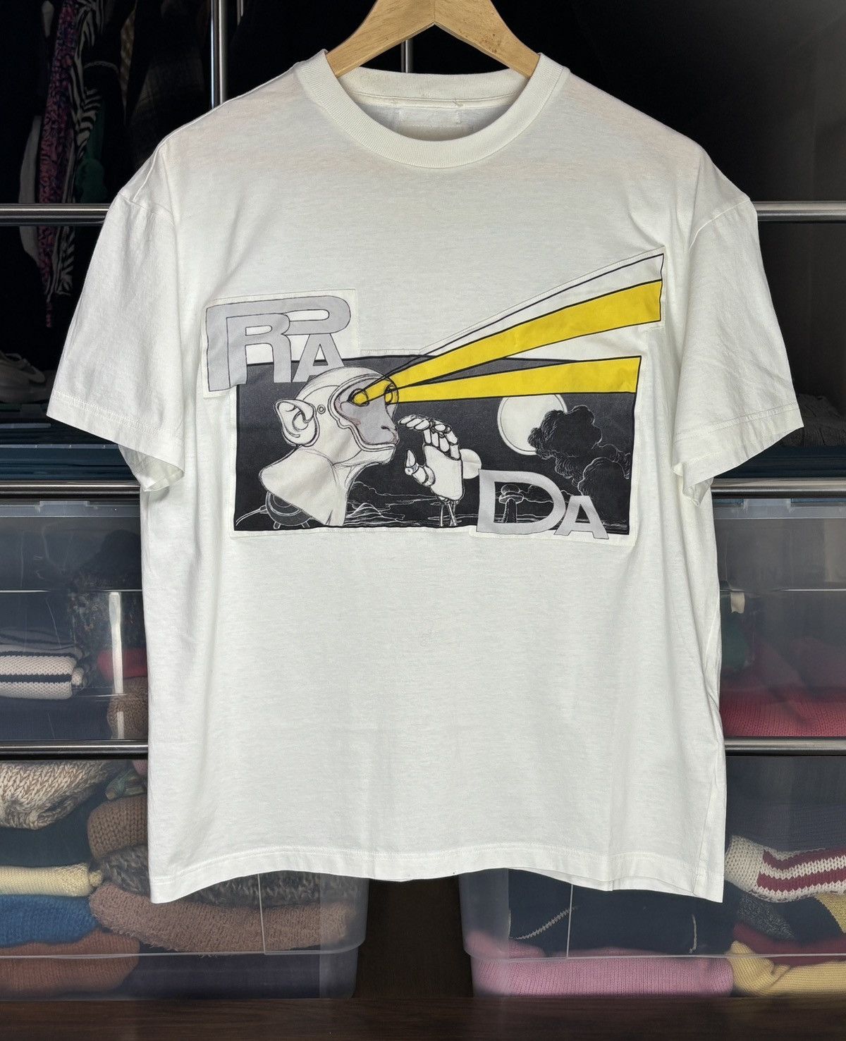 Prada Prada Futuristic Robo Monkey Boxy T-Shirt Vintage Rare Size US L / EU 52-54 / 3 - 1 Thumbnail