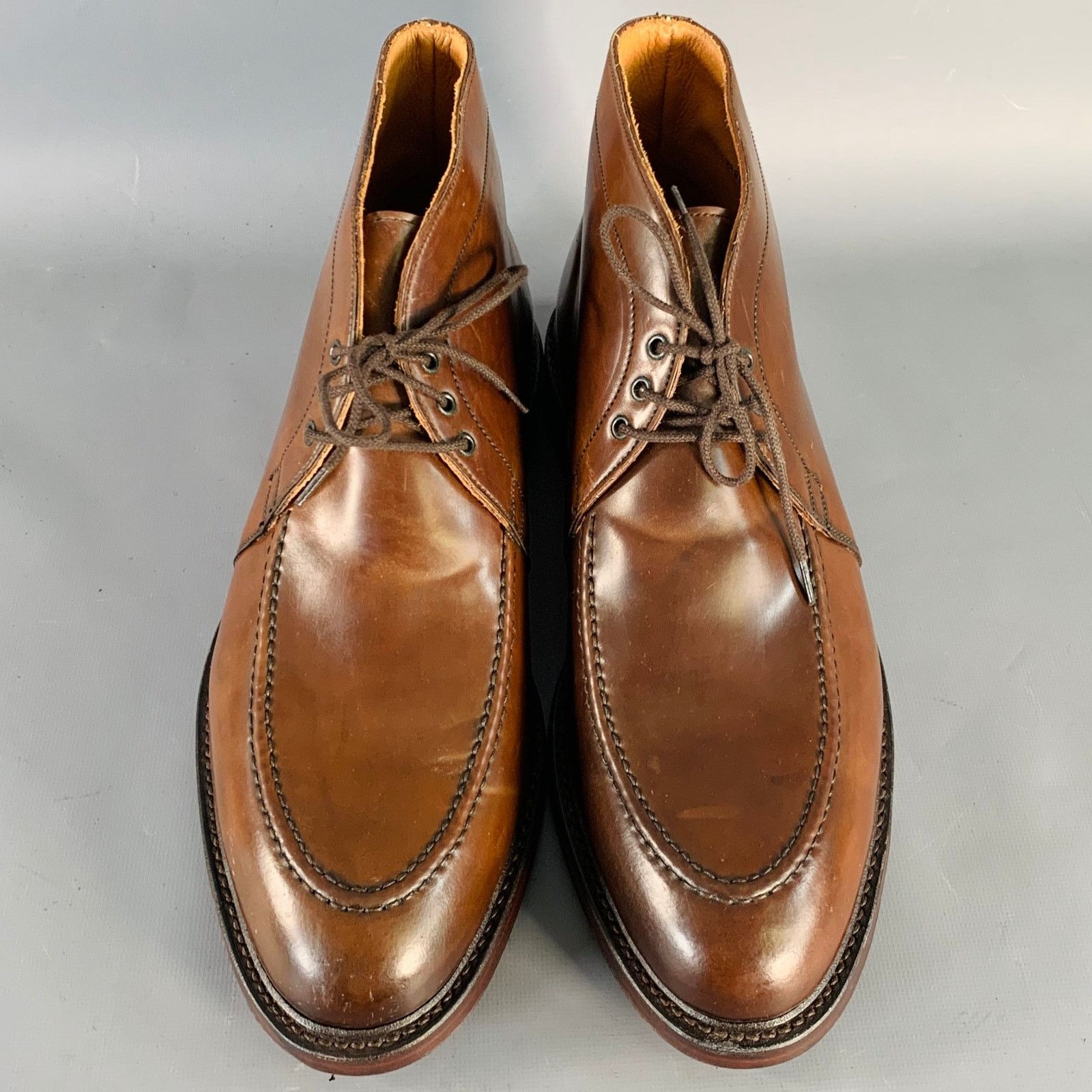 Ralph Lauren RALPH LAUREN Gifford Cordovan Leather Lace-Up Ankle Boots Size US 10.5 / EU 43-44 - 4 Thumbnail