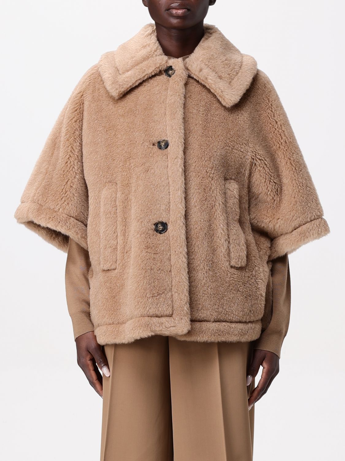 Max Mara Max Mara Jacket Woman Beige Size M / US 6-8 / IT 42-44 - 1 Thumbnail