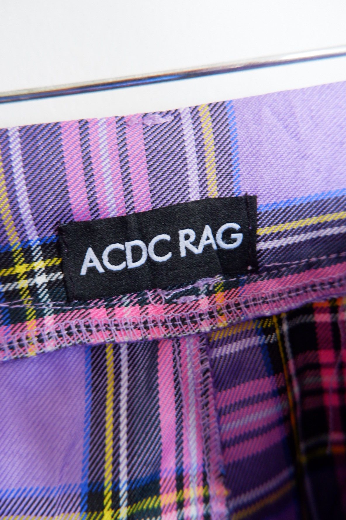 20471120 Unisex Vtg ACDC RAG Seditionaries Punk Purple Bondage Pants Size US 28 / EU 44 - 7 Thumbnail