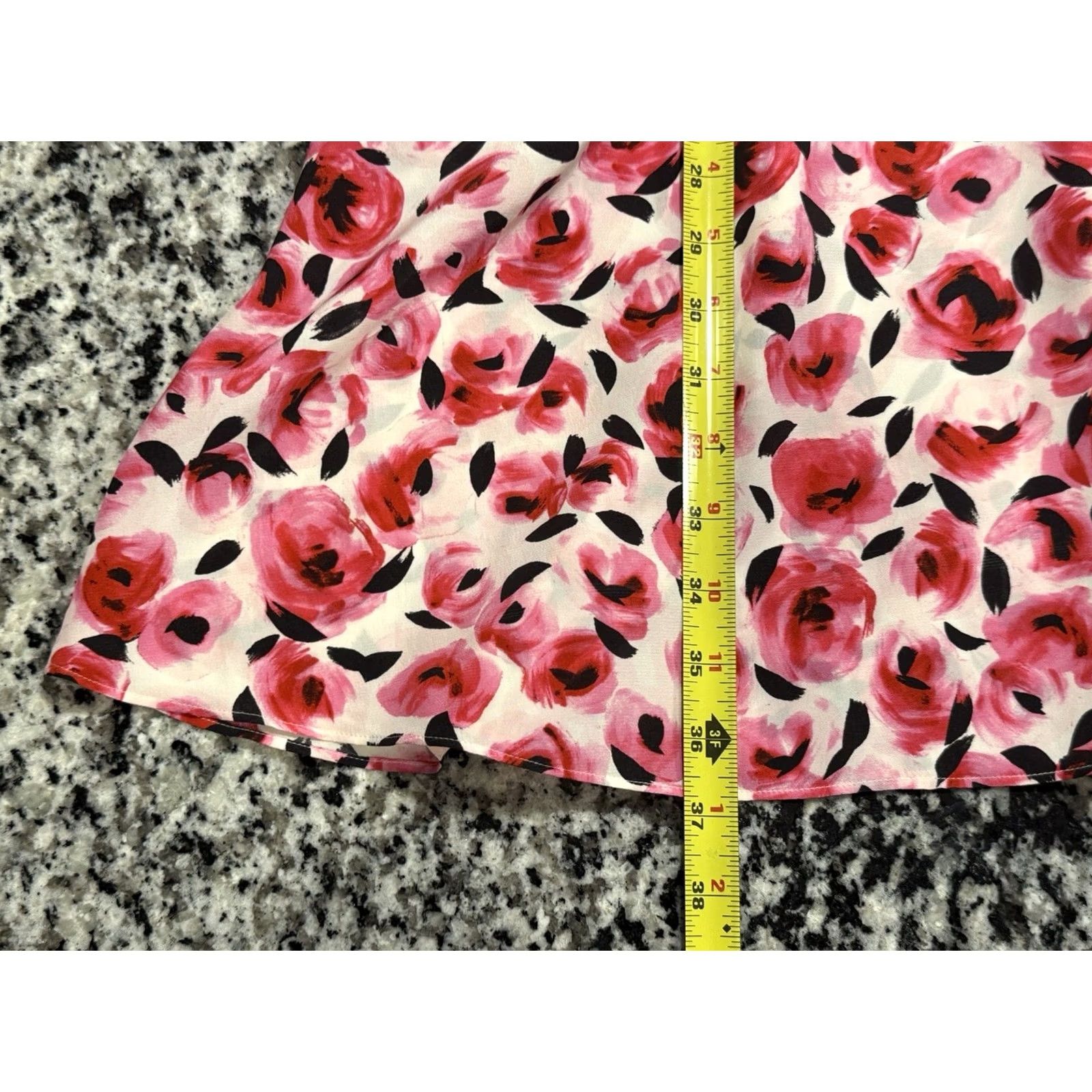Vintage Kate Spade Silk Red Rose Dress - Size 6 Size M / US 6-8 / IT 42-44 - 4 Thumbnail