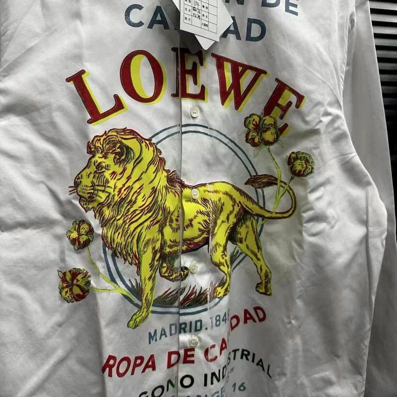 Loewe LOEWE size40 Lion logo shirt Size L / US 10 / IT 46 - 2 Thumbnail