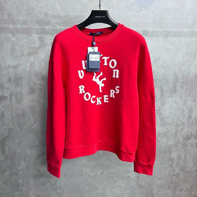 Louis Vuitton Louis Vuitton Red monogrammed printed crew neck long sleev Size US L / EU 52-54 / 3 - 1 Thumbnail