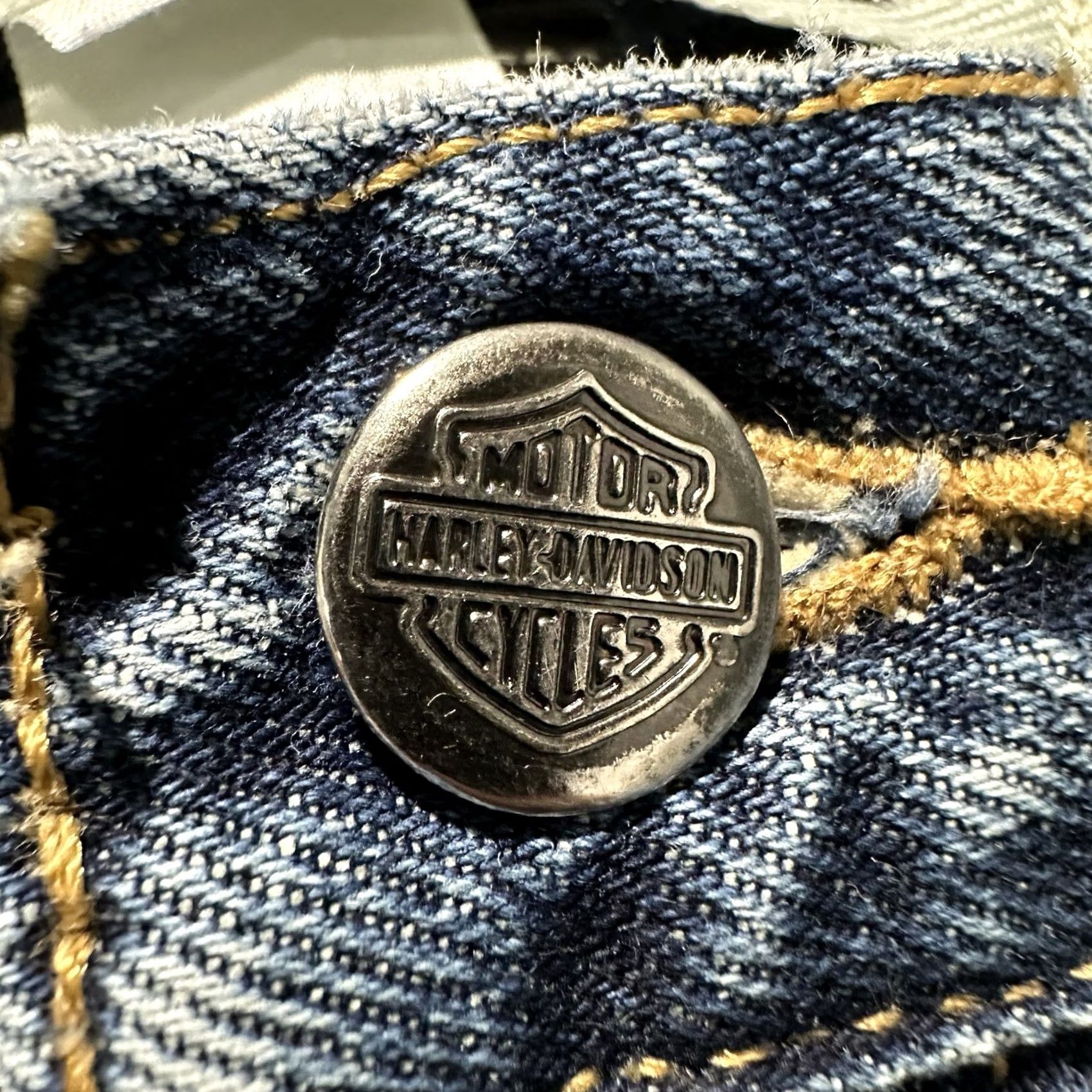 Harley Davidson Harley-Davidson Jeans Blue Denim Straight Genuine MotorClothes Motorcycle Mens 42x30 Size US 42 / EU 58 - 7 Thumbnail