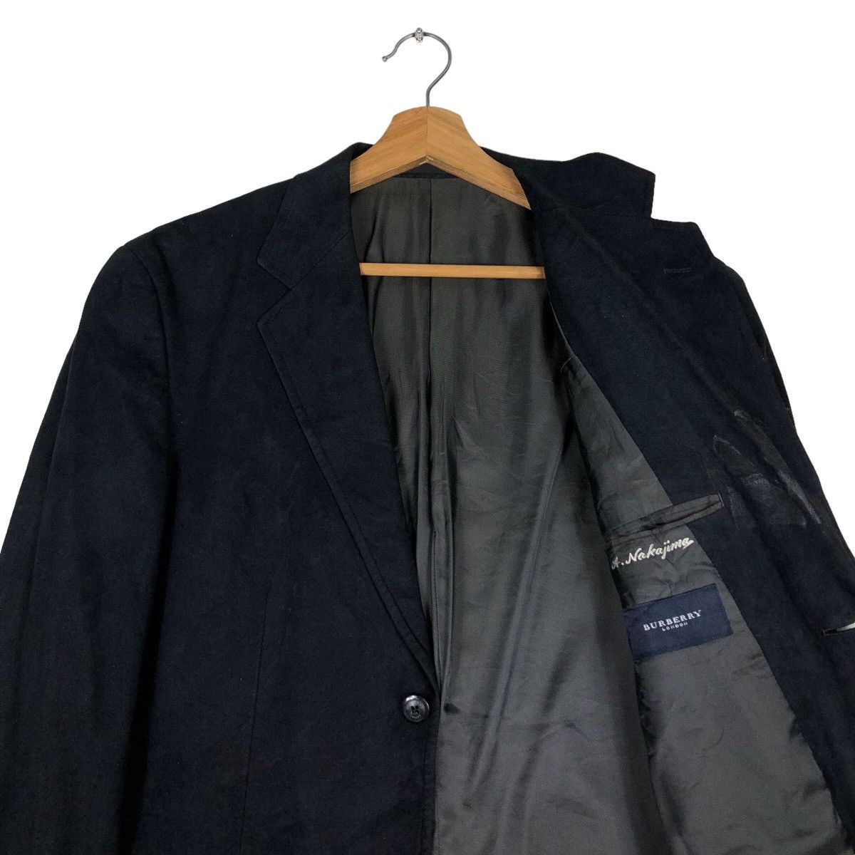 Burberry 🔥Vtg Soft Leather Jacket Burberry London Double Breast Size US M / EU 48-50 / 2 - 10 Thumbnail